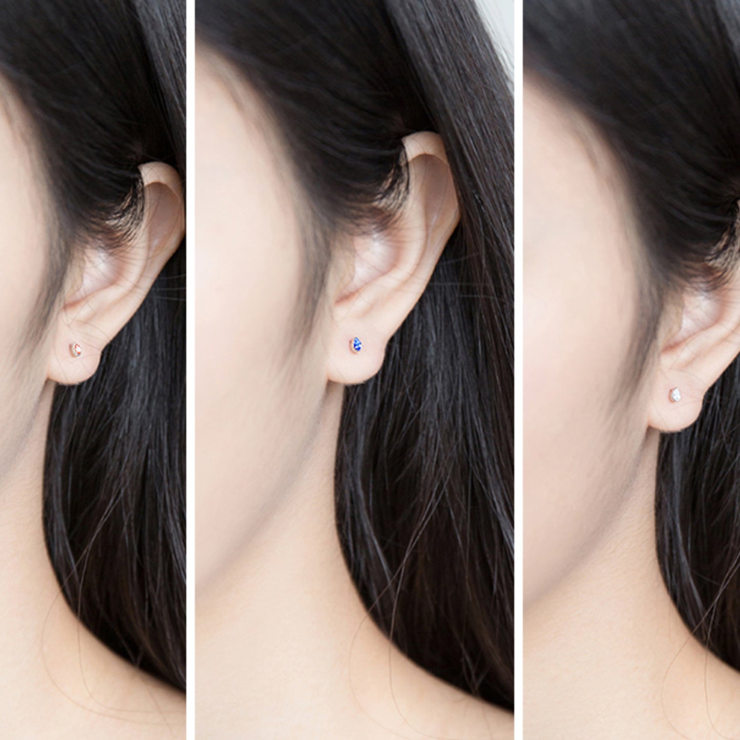 Crystal Teardrop Stud Earrings