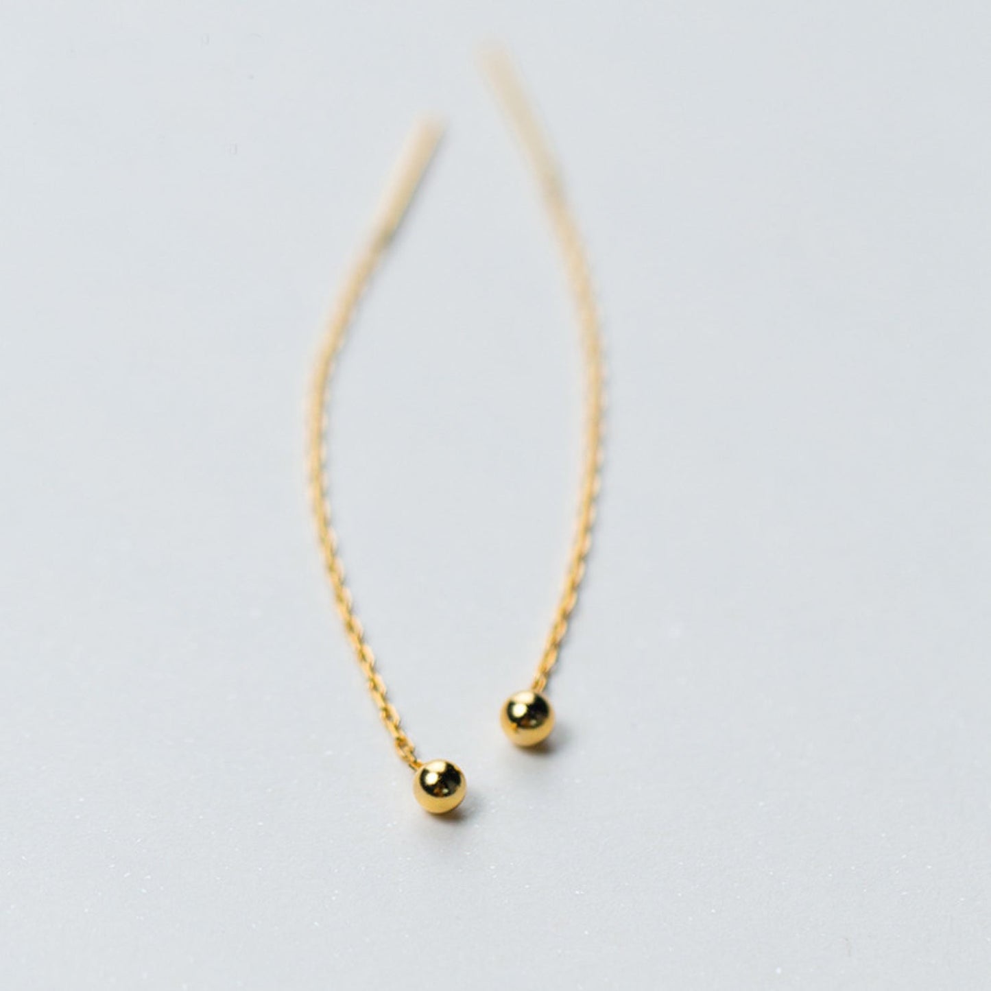 Simple Chain Threader Earrings