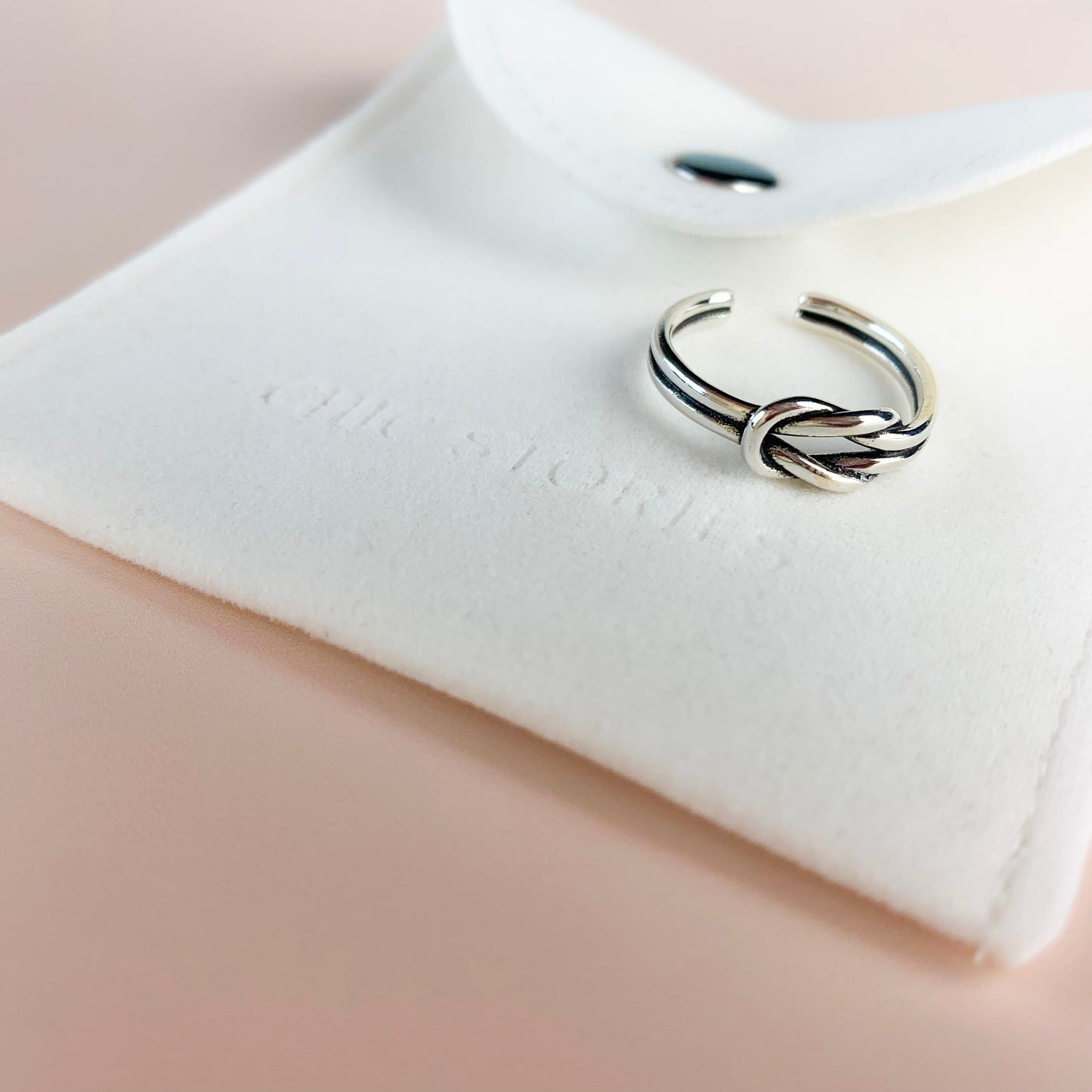 Adjustable Square Knot Ring
