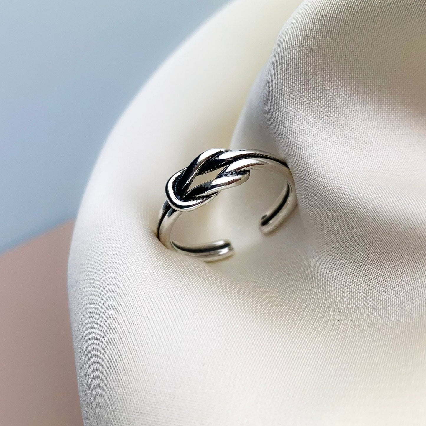 Adjustable Square Knot Ring