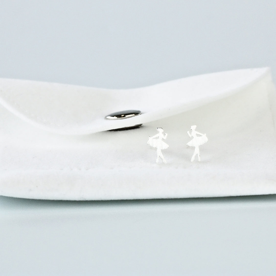 Ballerina Stud Earrings