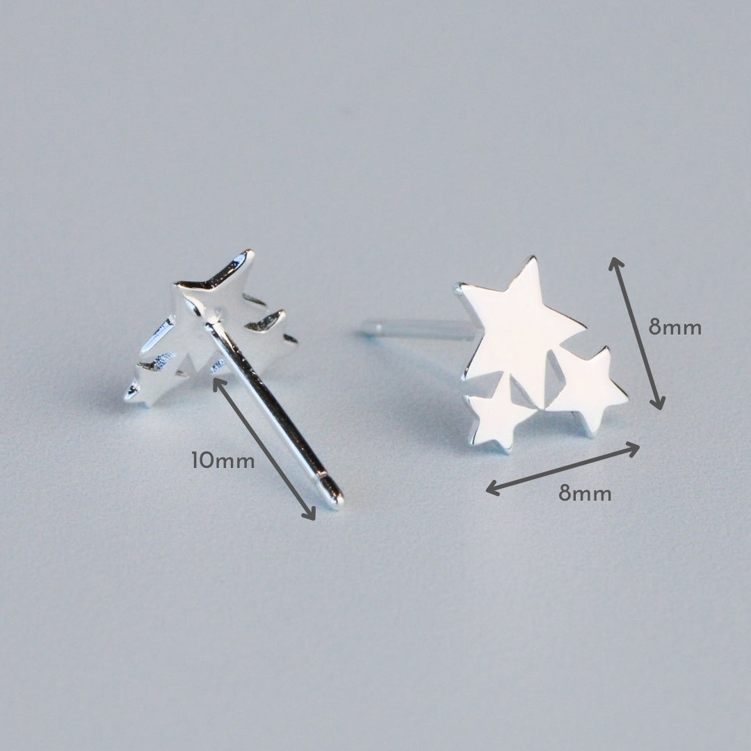Star Cluster Stud Earrings
