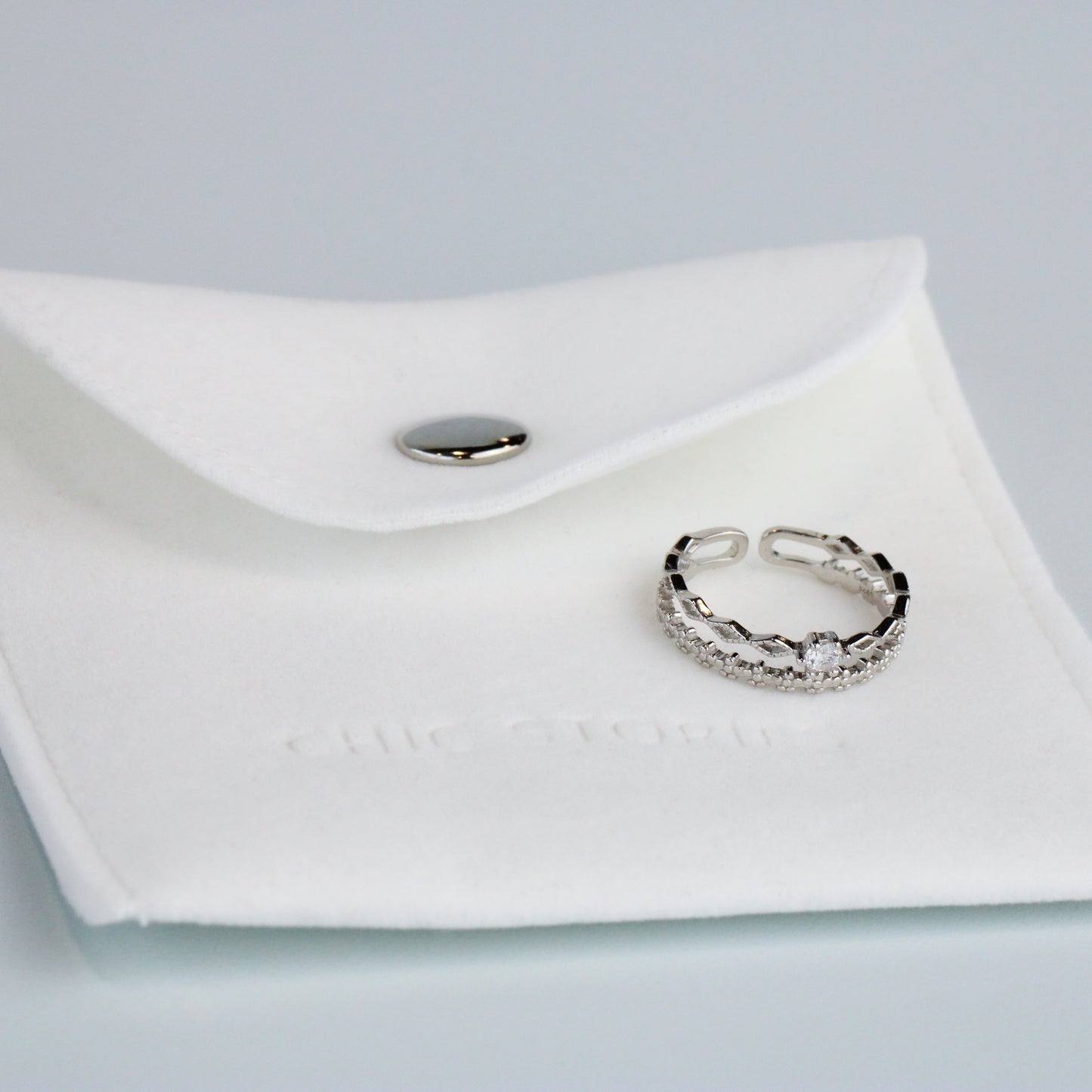 Double Band Ornate Ring