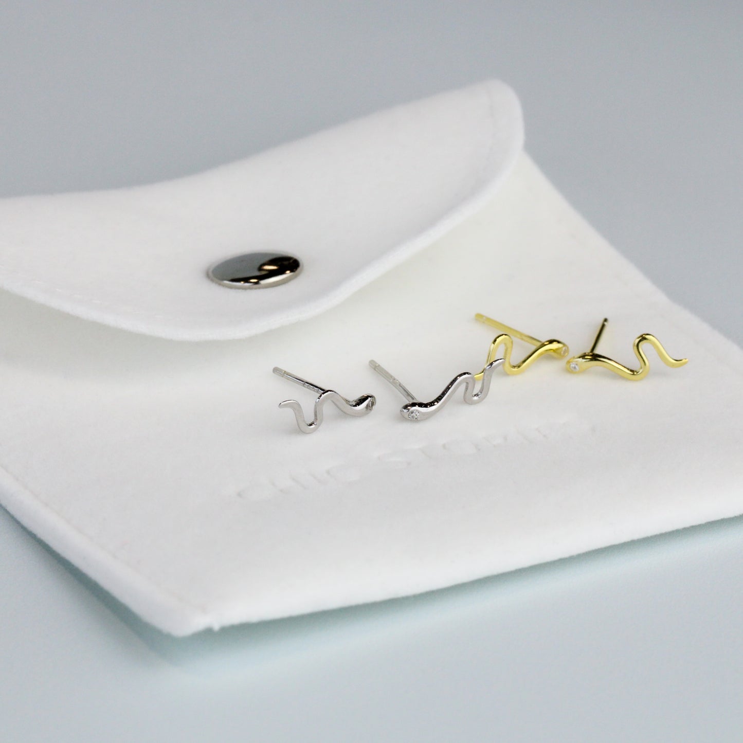 Tiny Snake Stud Earrings