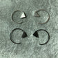 Geometric Open Hoop Earrings