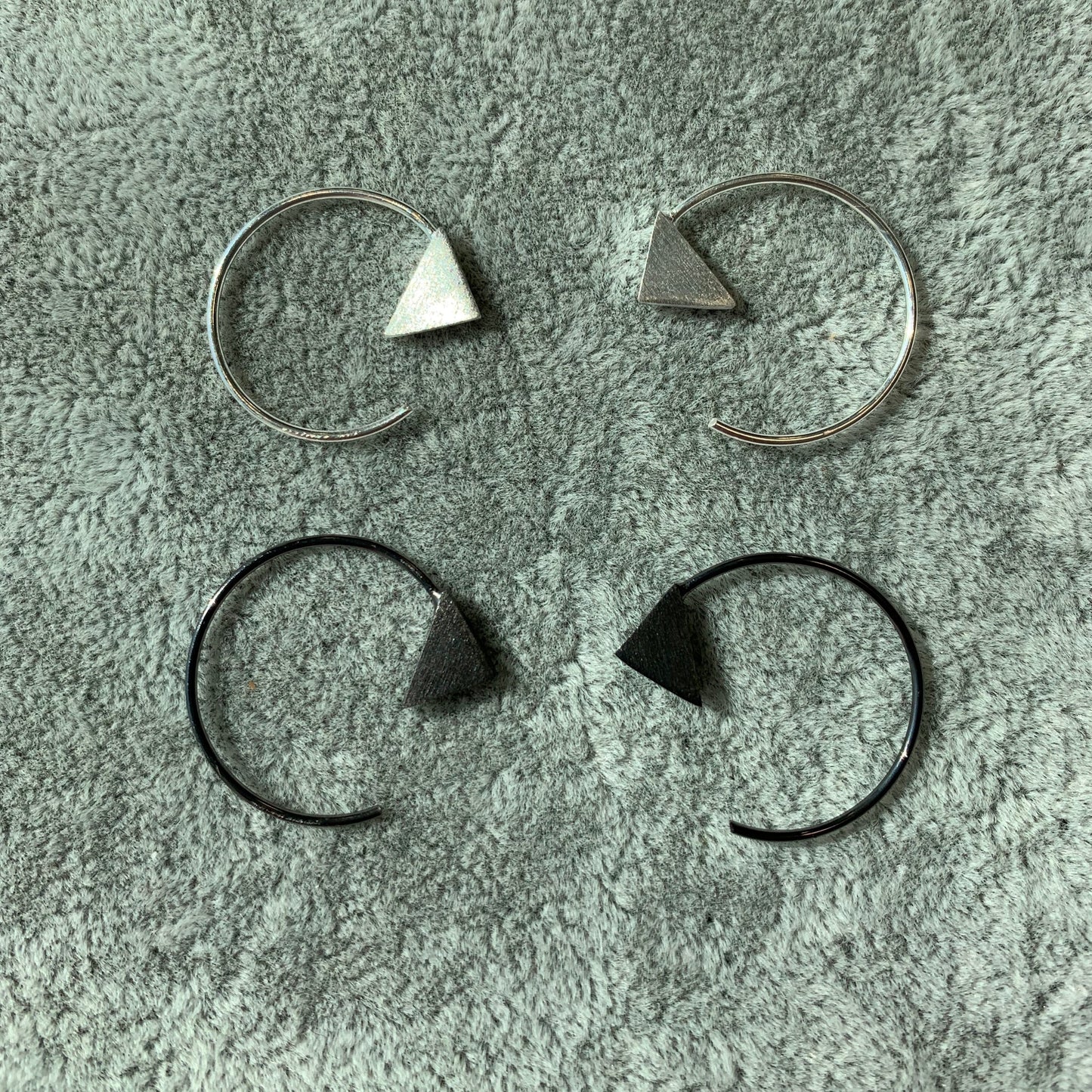 Geometric Open Hoop Earrings
