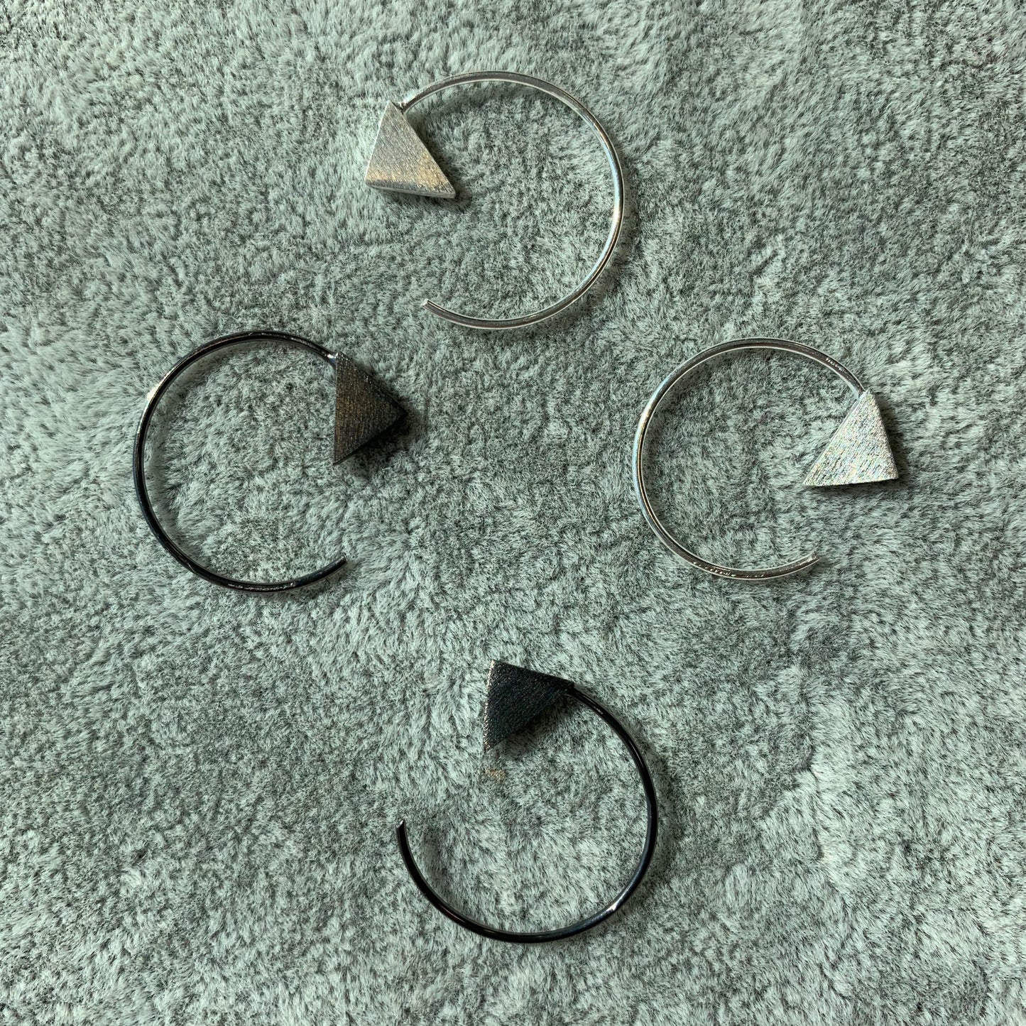Geometric Open Hoop Earrings
