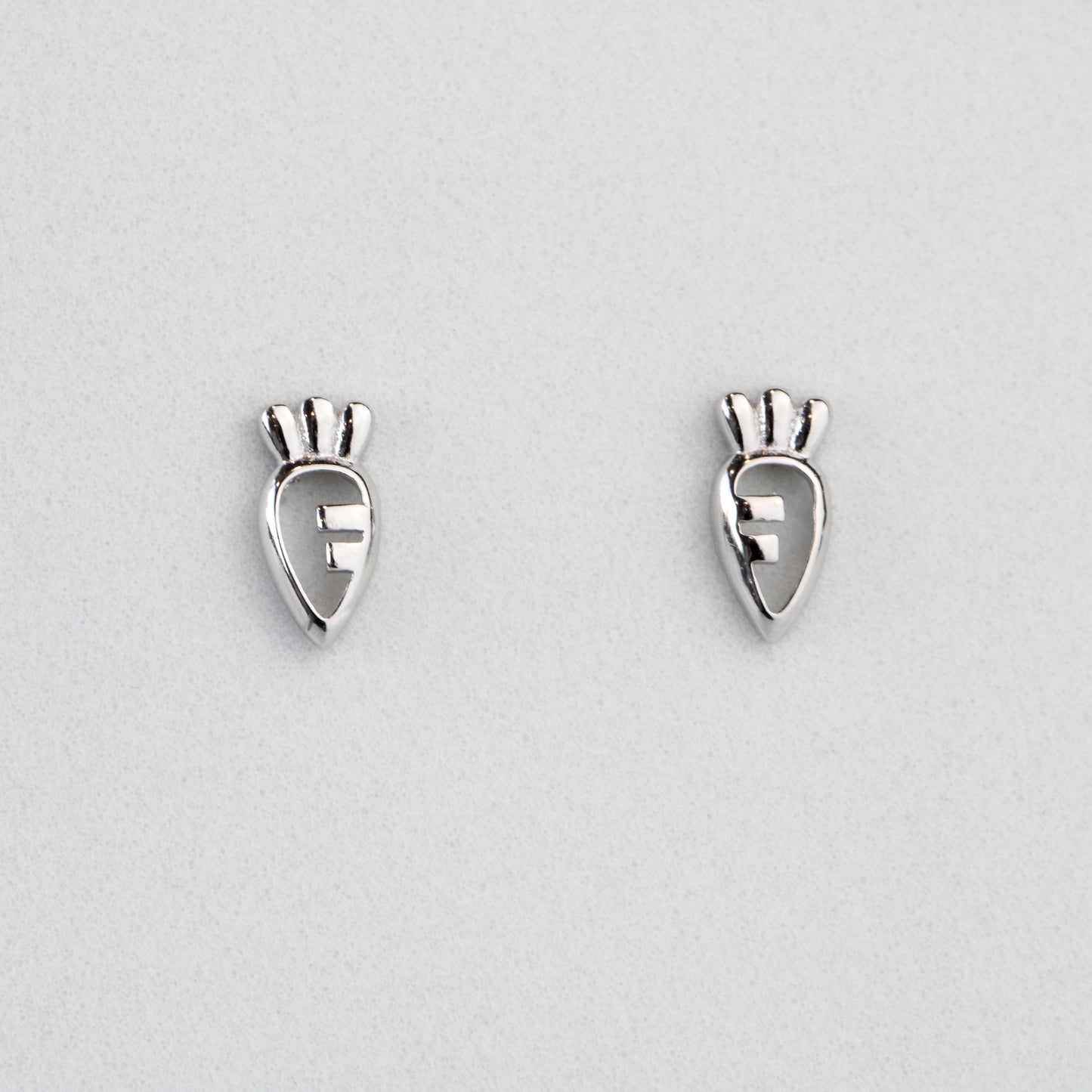 Minimalist Carrot Stud Earrings