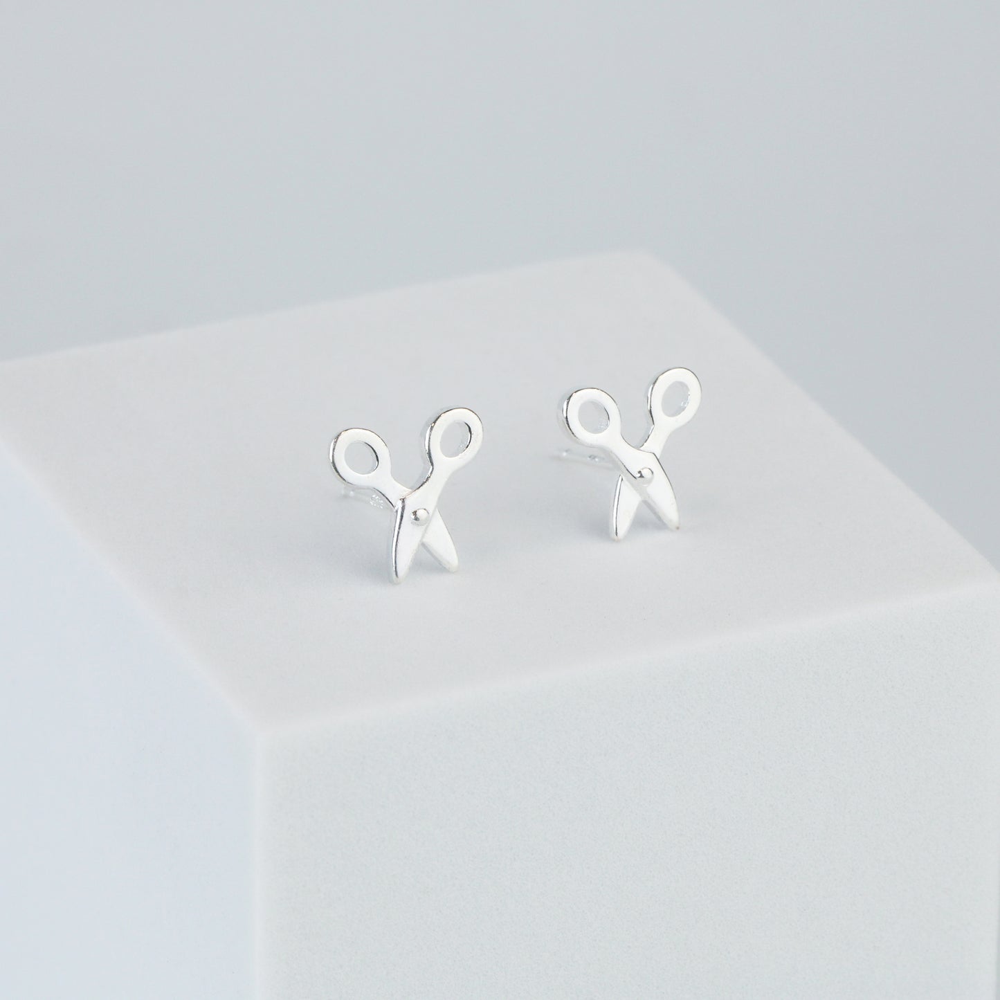 Tiny Scissor Stud Earrings
