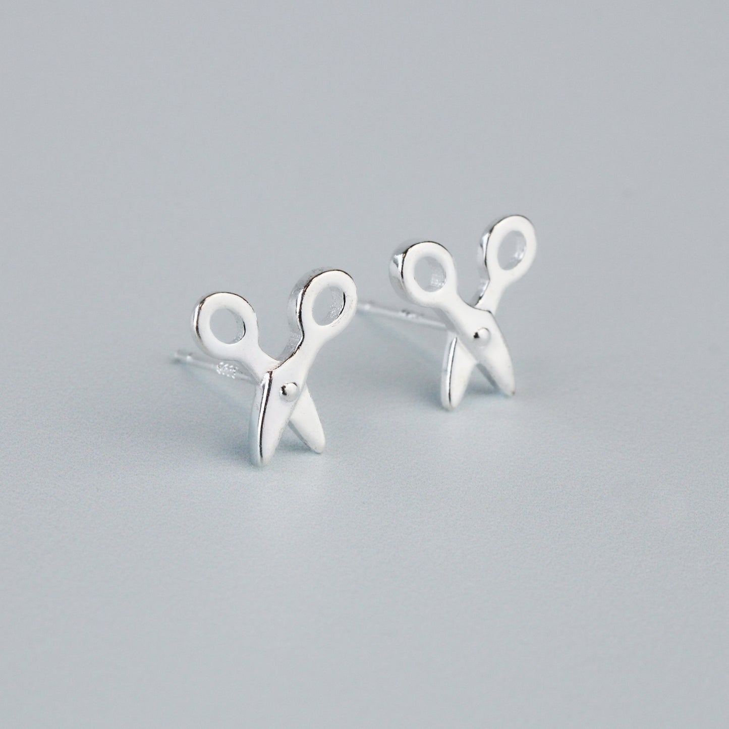 Tiny Scissor Stud Earrings