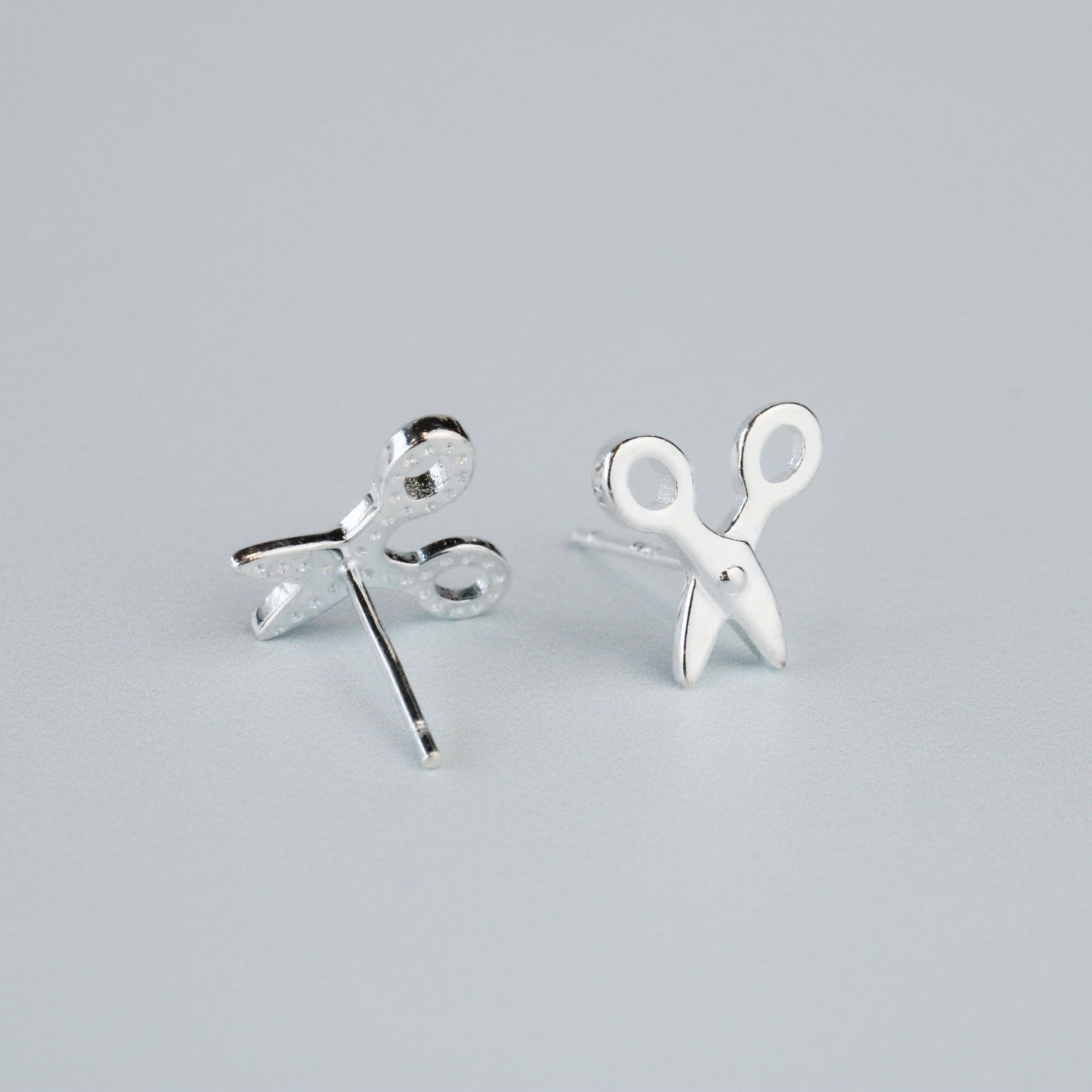 Tiny Scissor Stud Earrings