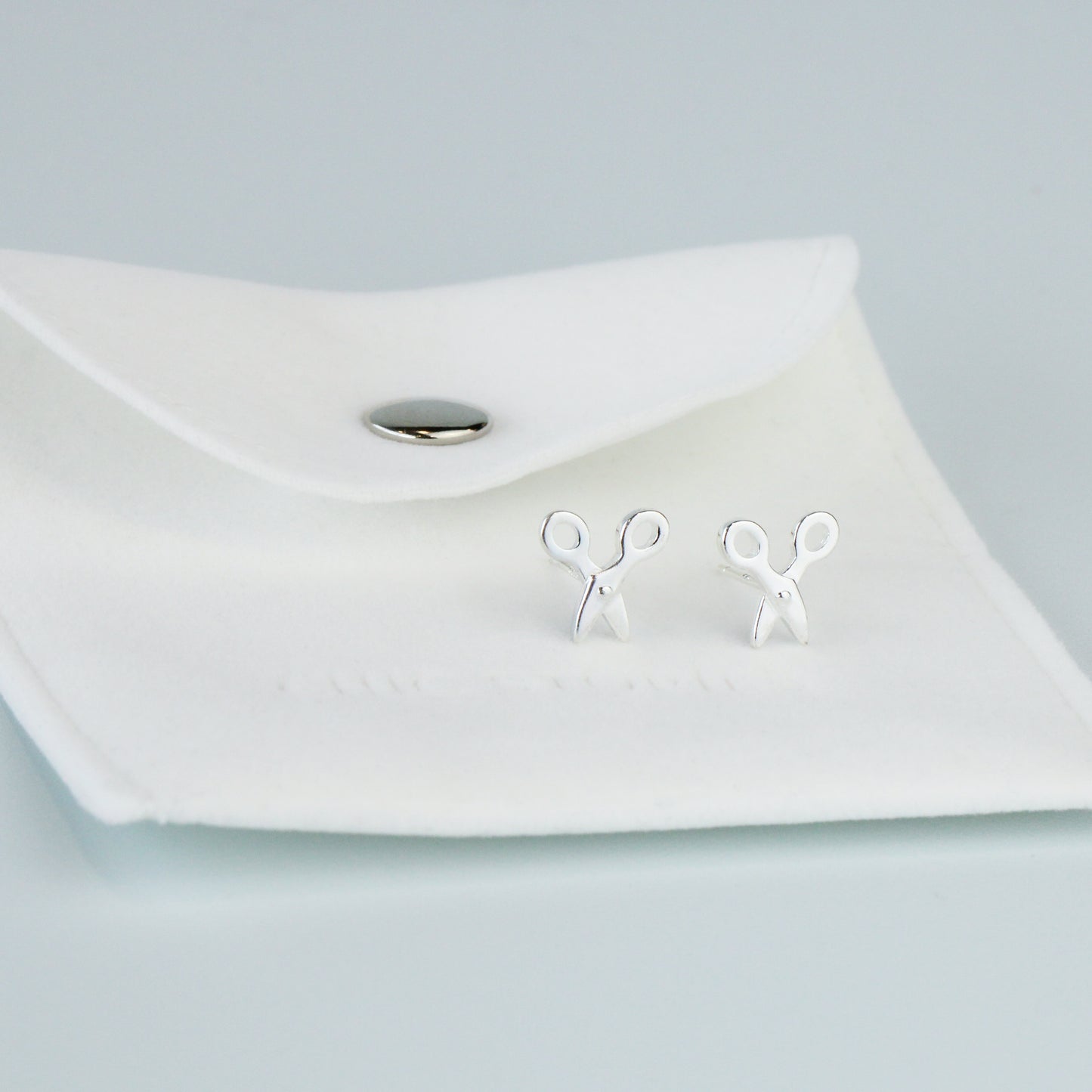 Tiny Scissor Stud Earrings
