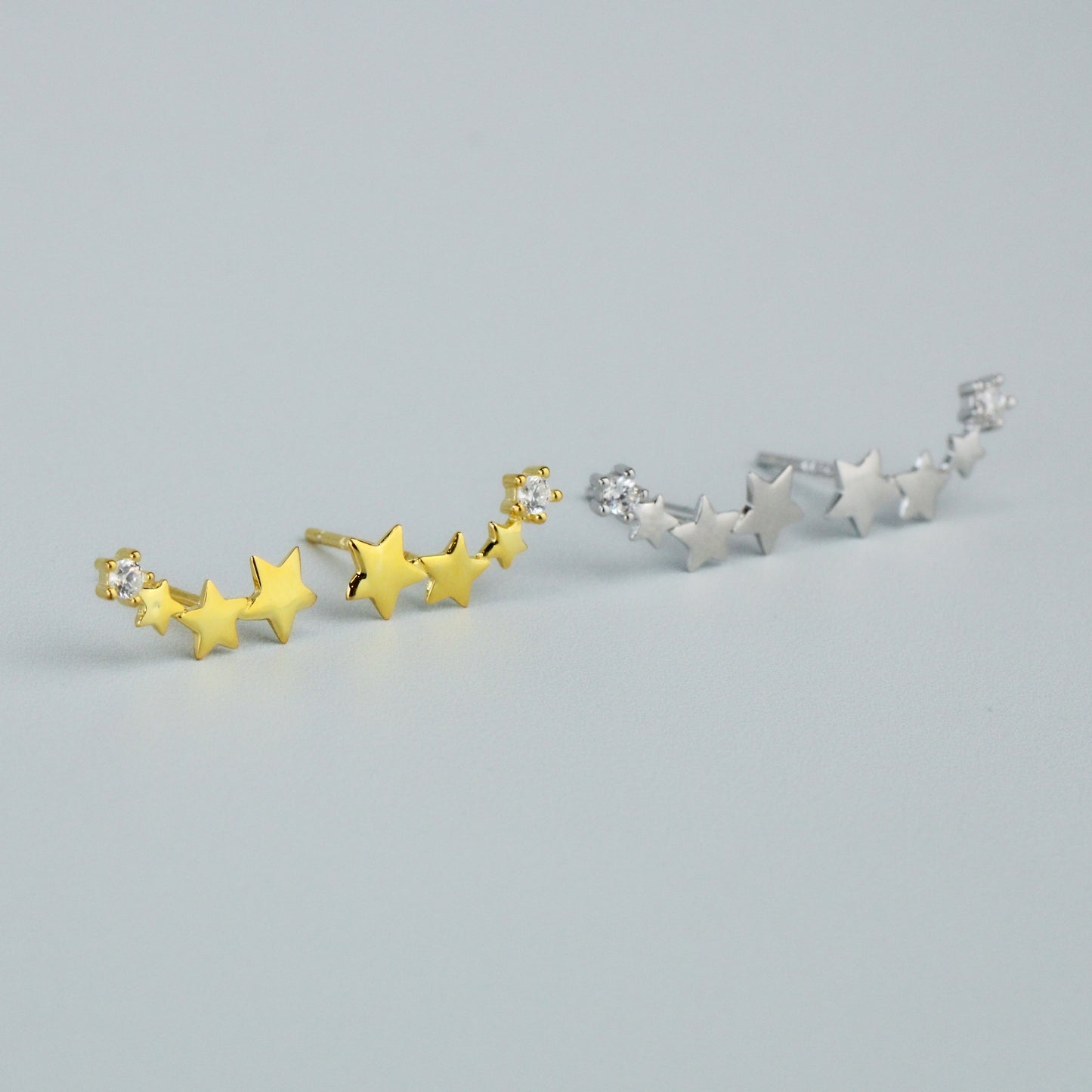 Shooting Star Ear Climber Earrings