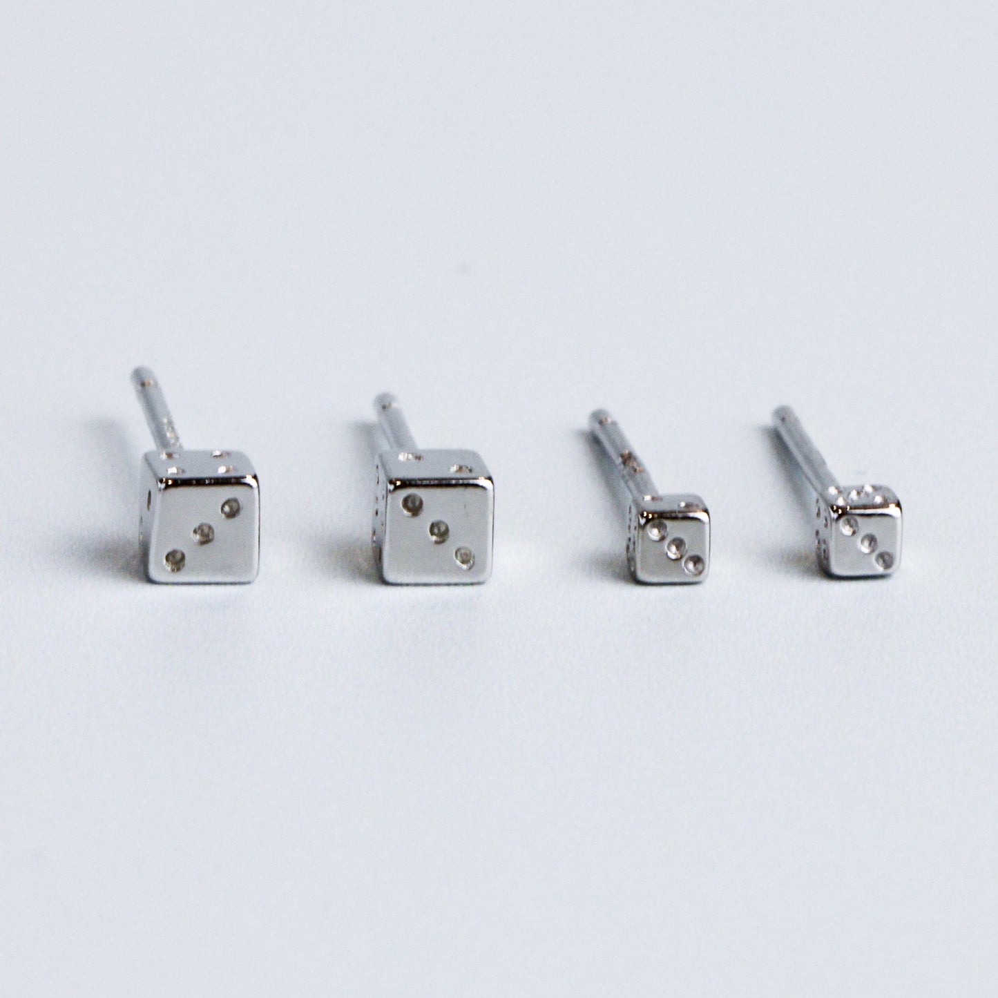 Tiny Dice Stud Earrings