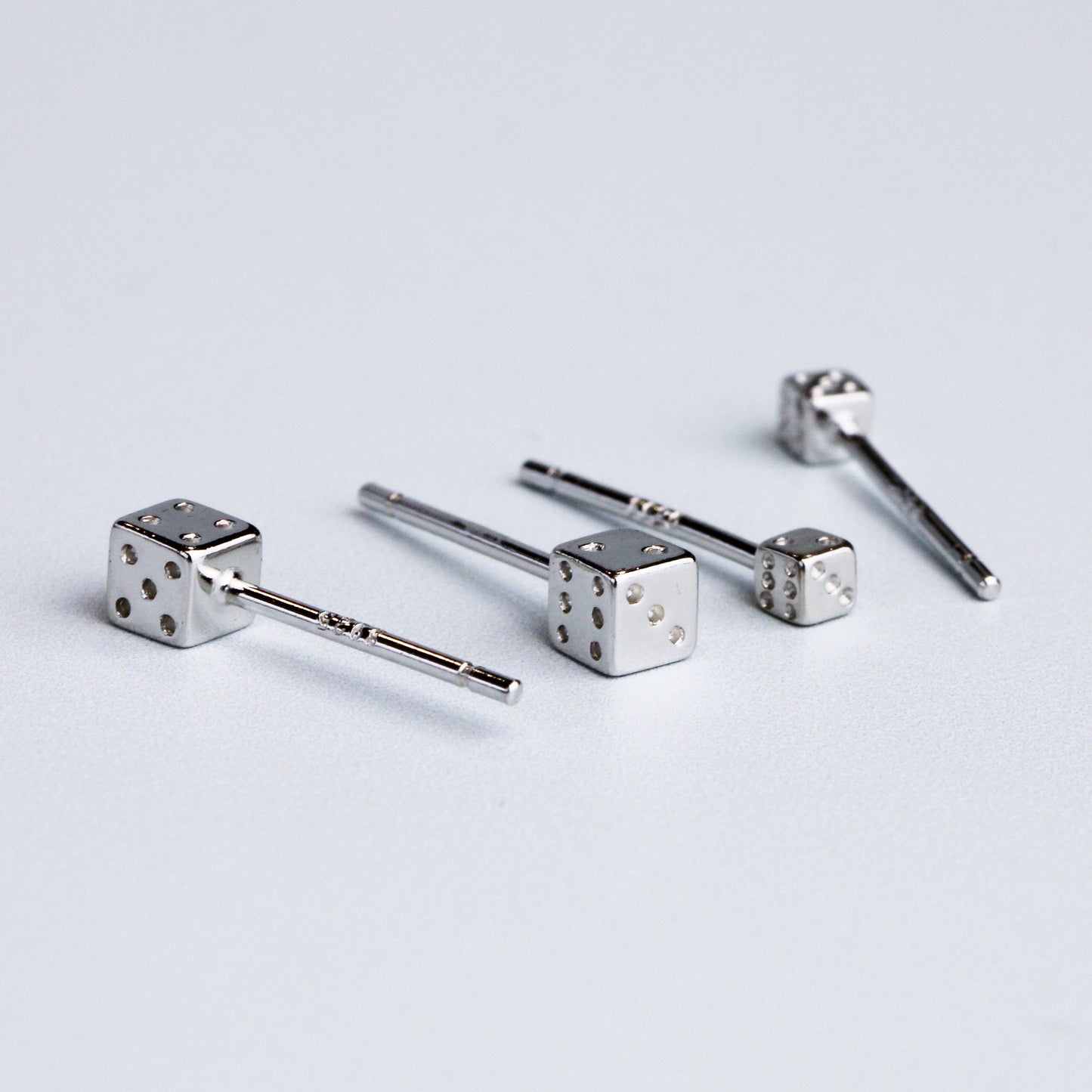 Tiny Dice Stud Earrings