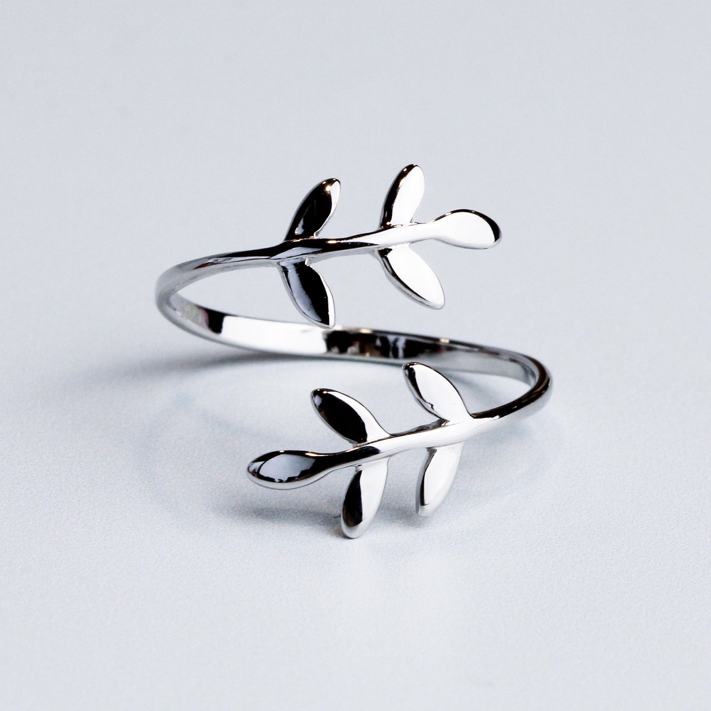 Adjustable Leaf Vine Ring