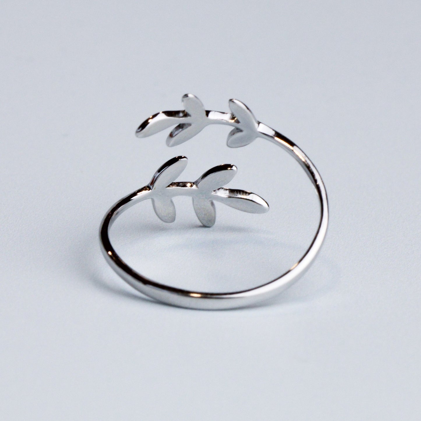 Adjustable Leaf Vine Ring