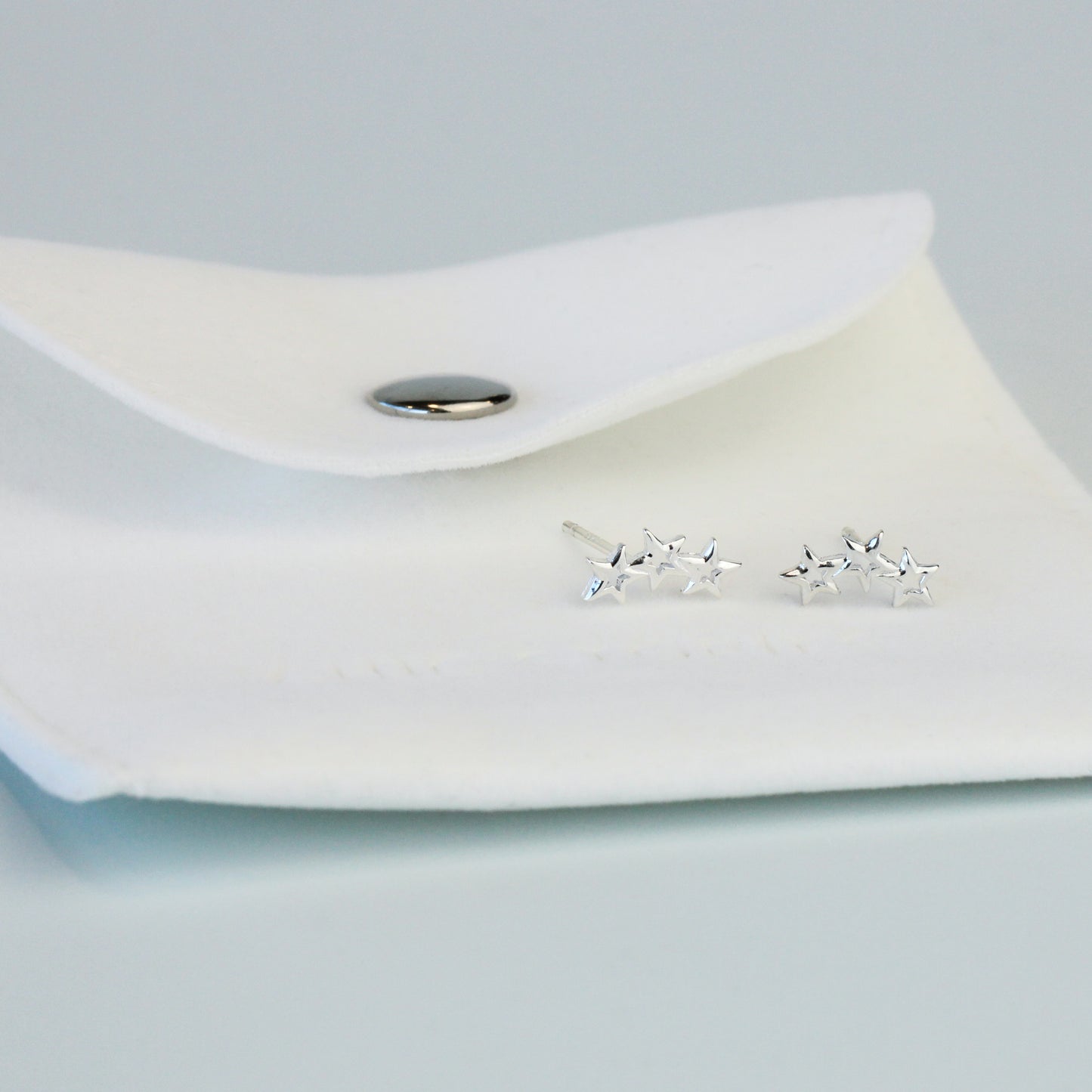 Triple Star Stud Earrings