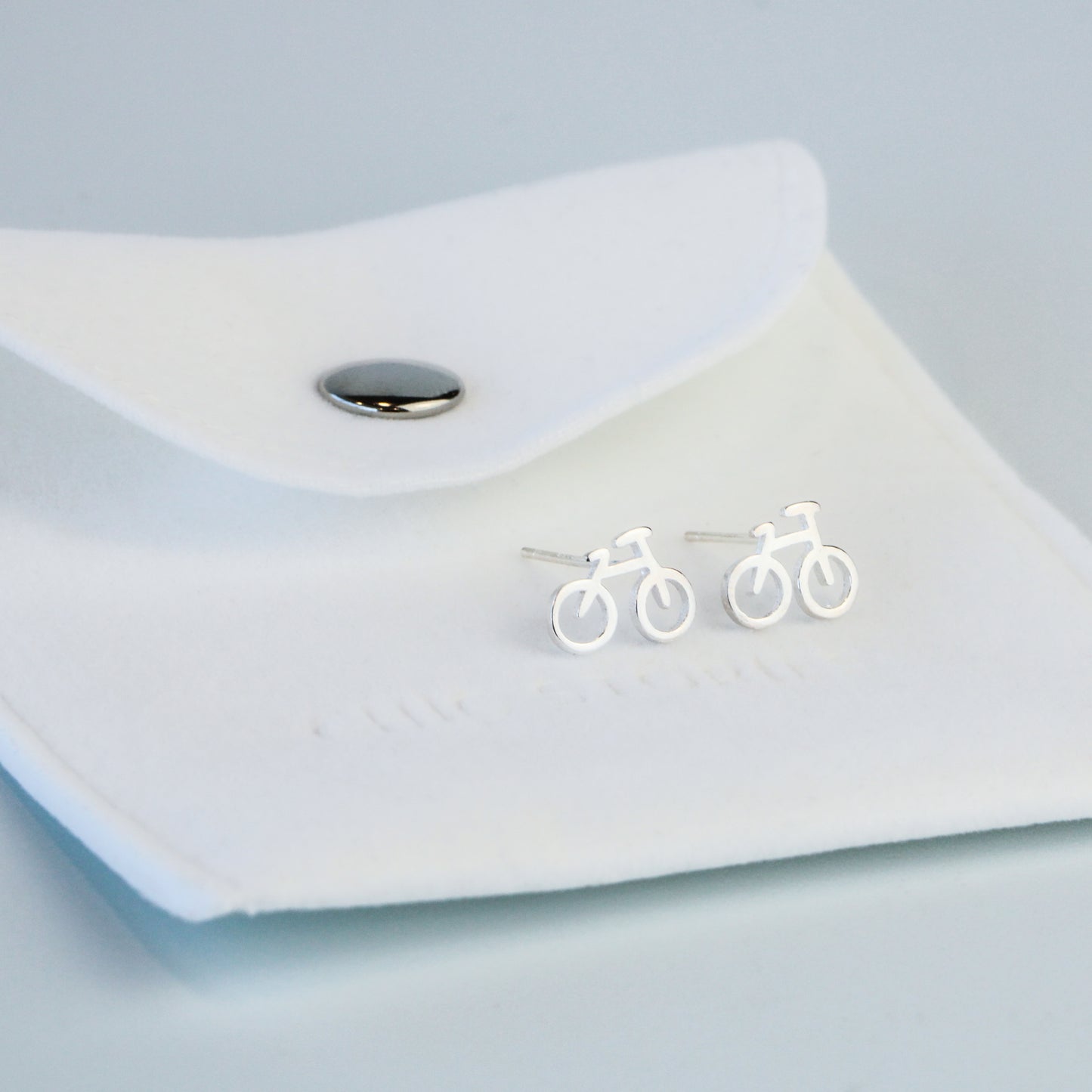 Bicycle Stud Earrings