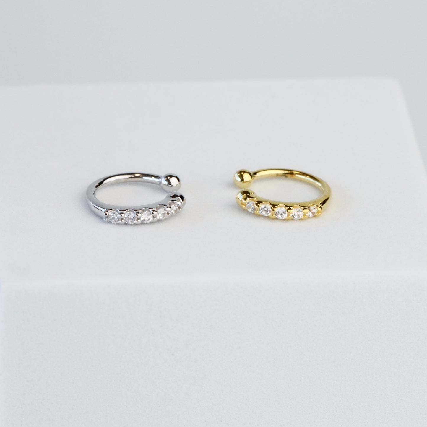 Tiny Crystal Ear Cuff