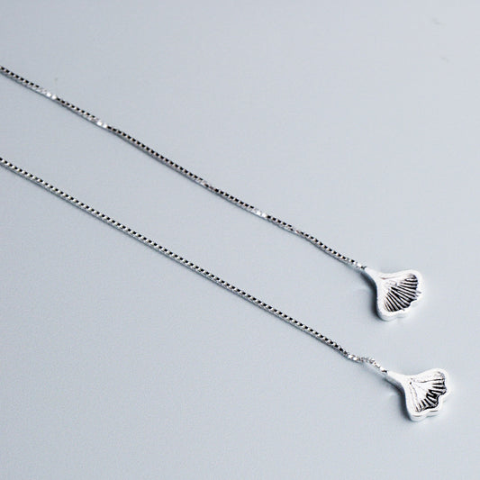 Petal Drop Threader Earrings