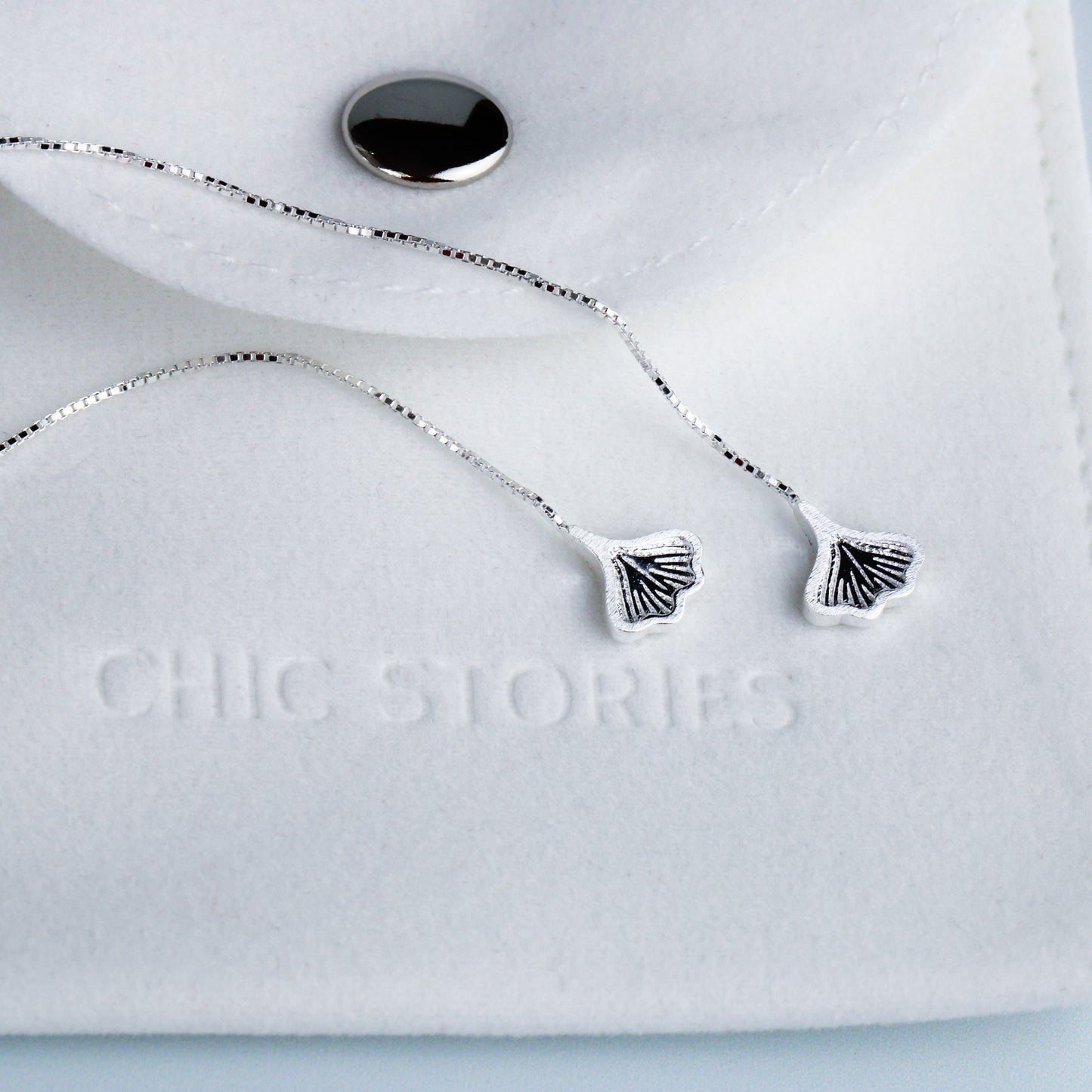 Petal Drop Threader Earrings