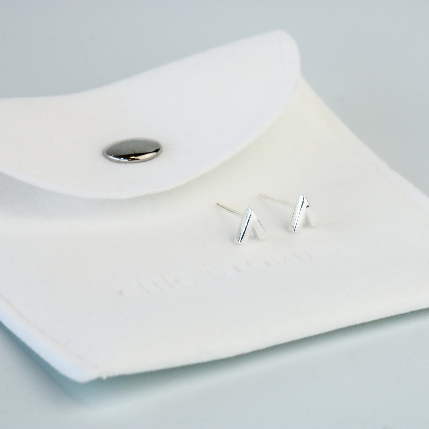 V Shape Stud Earrings
