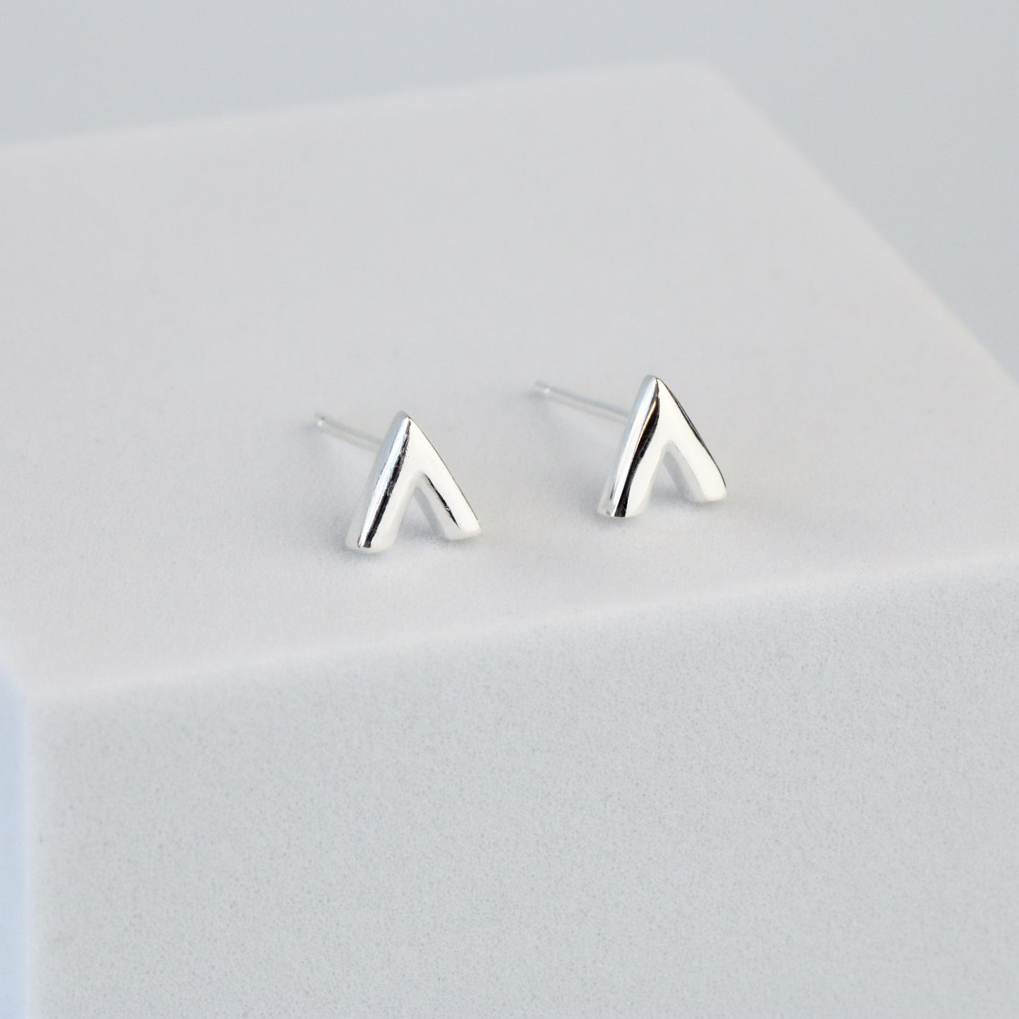 V Shape Stud Earrings