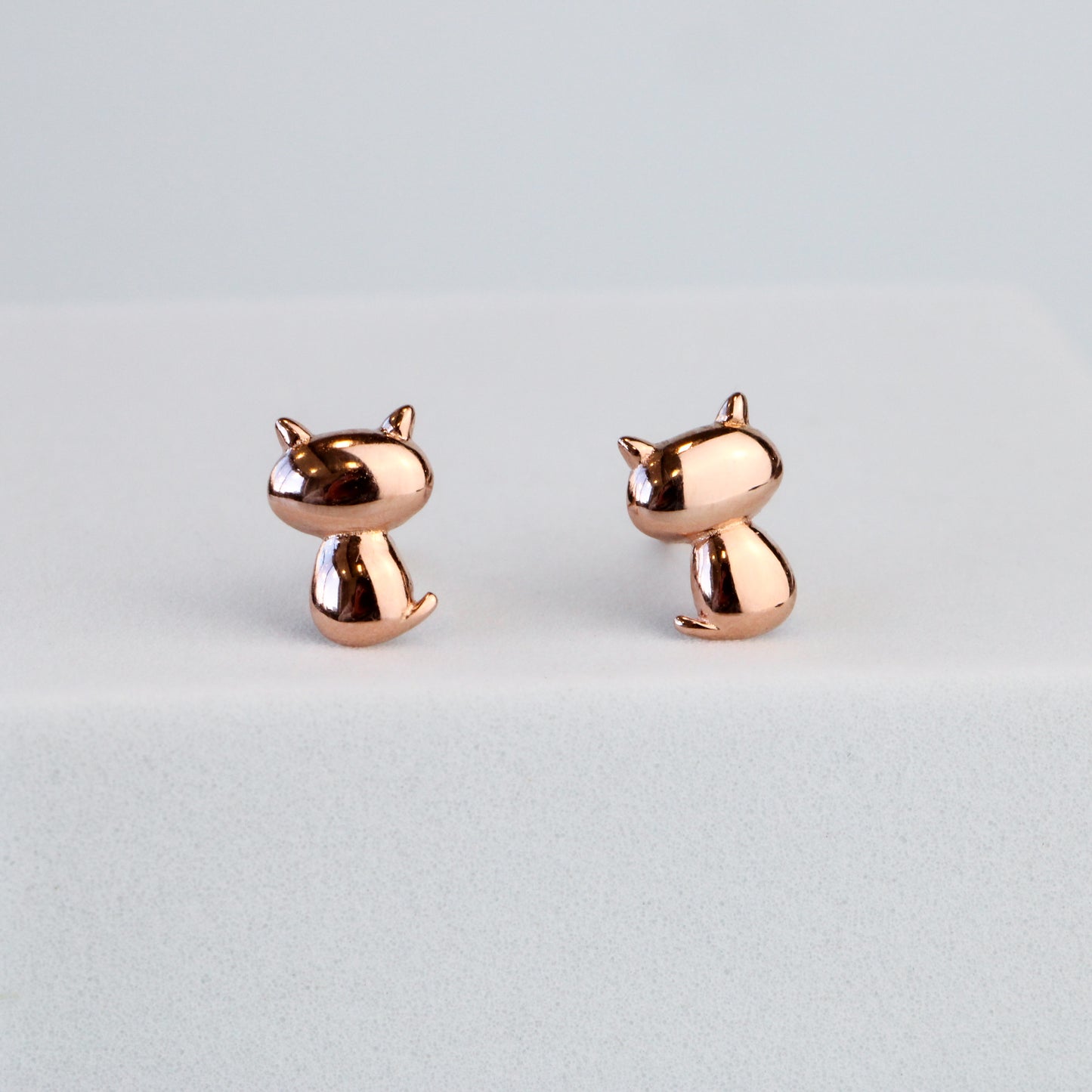Minimalist Cat Stud Earrings