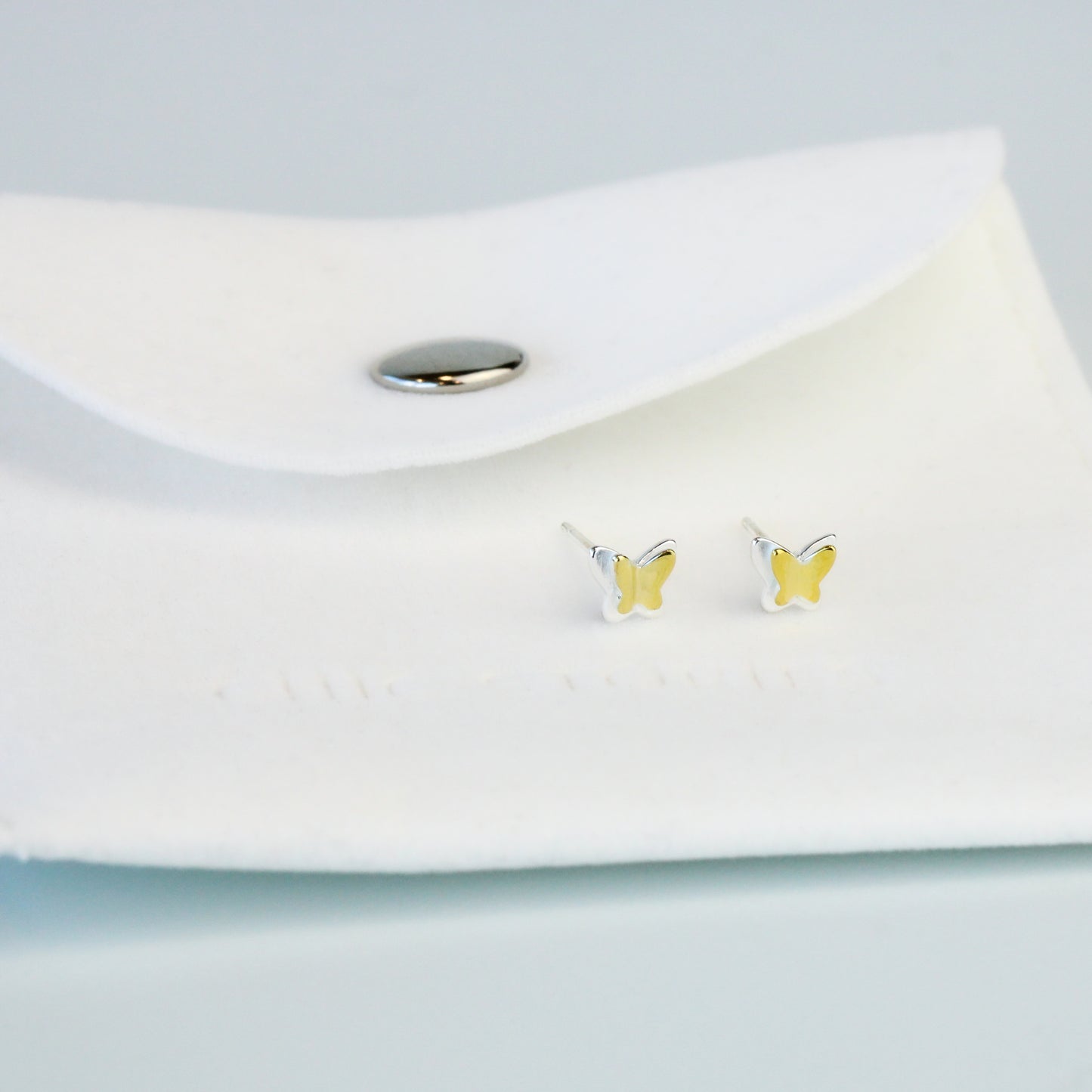 Butterfly Double Layer Stud Earrings
