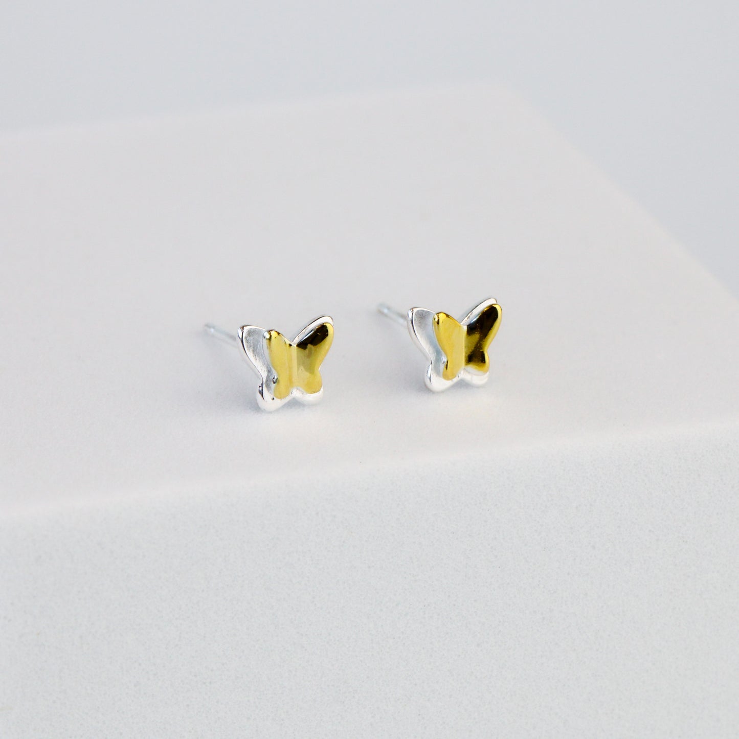Butterfly Double Layer Stud Earrings