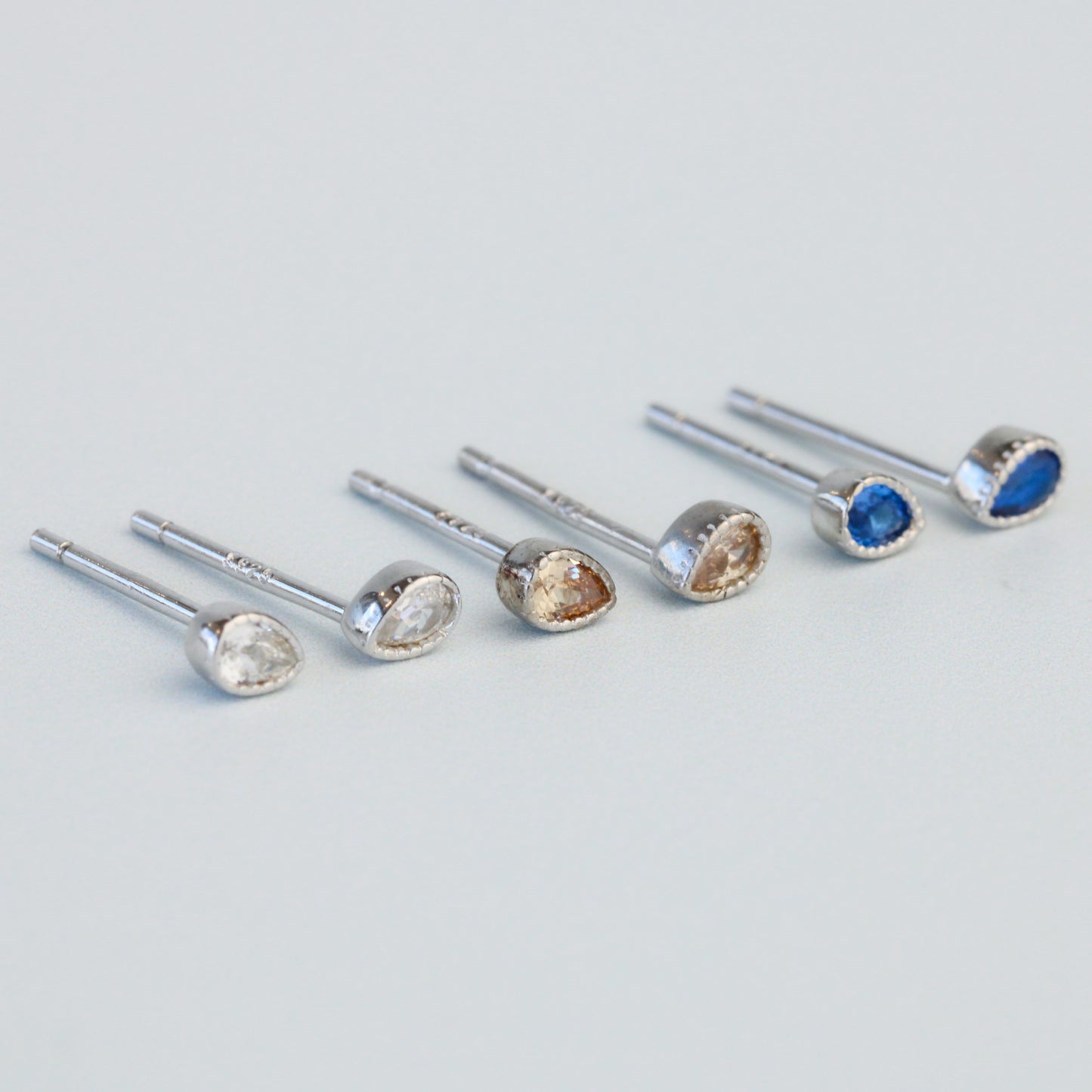 Crystal Teardrop Stud Earrings