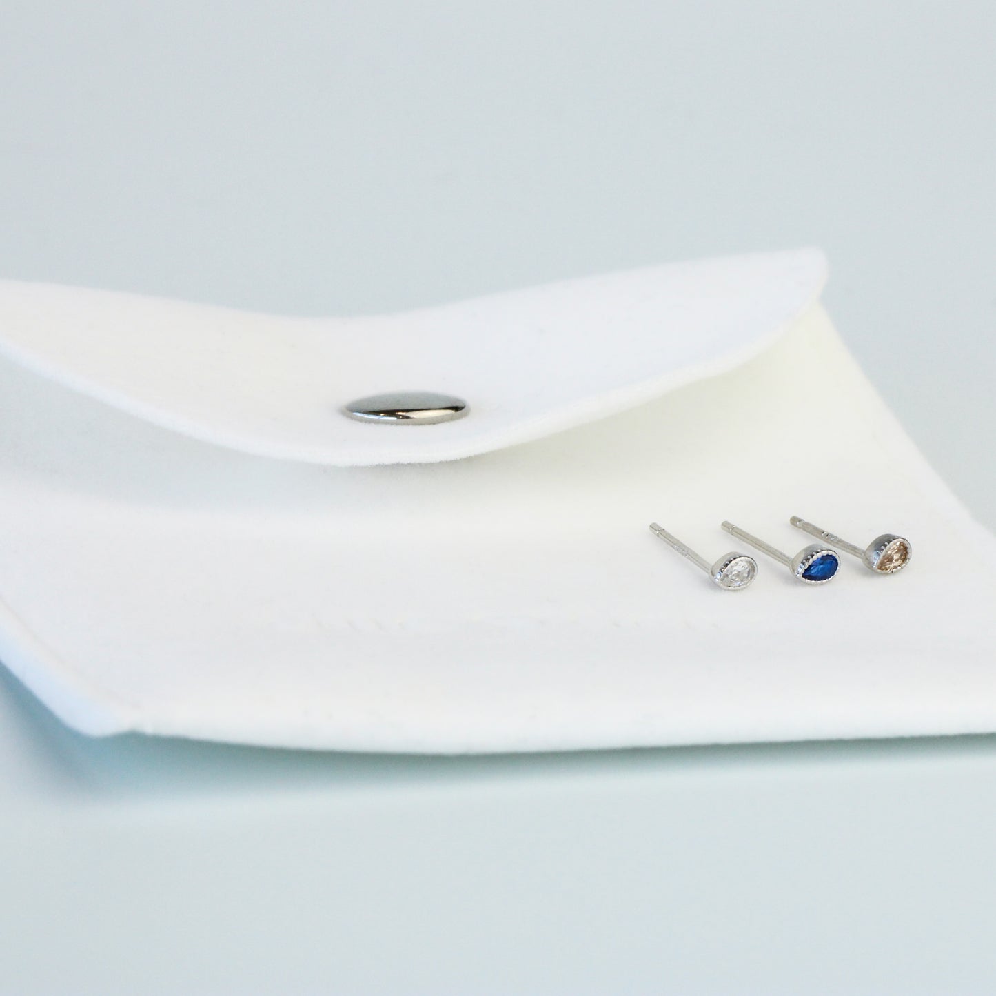 Crystal Teardrop Stud Earrings