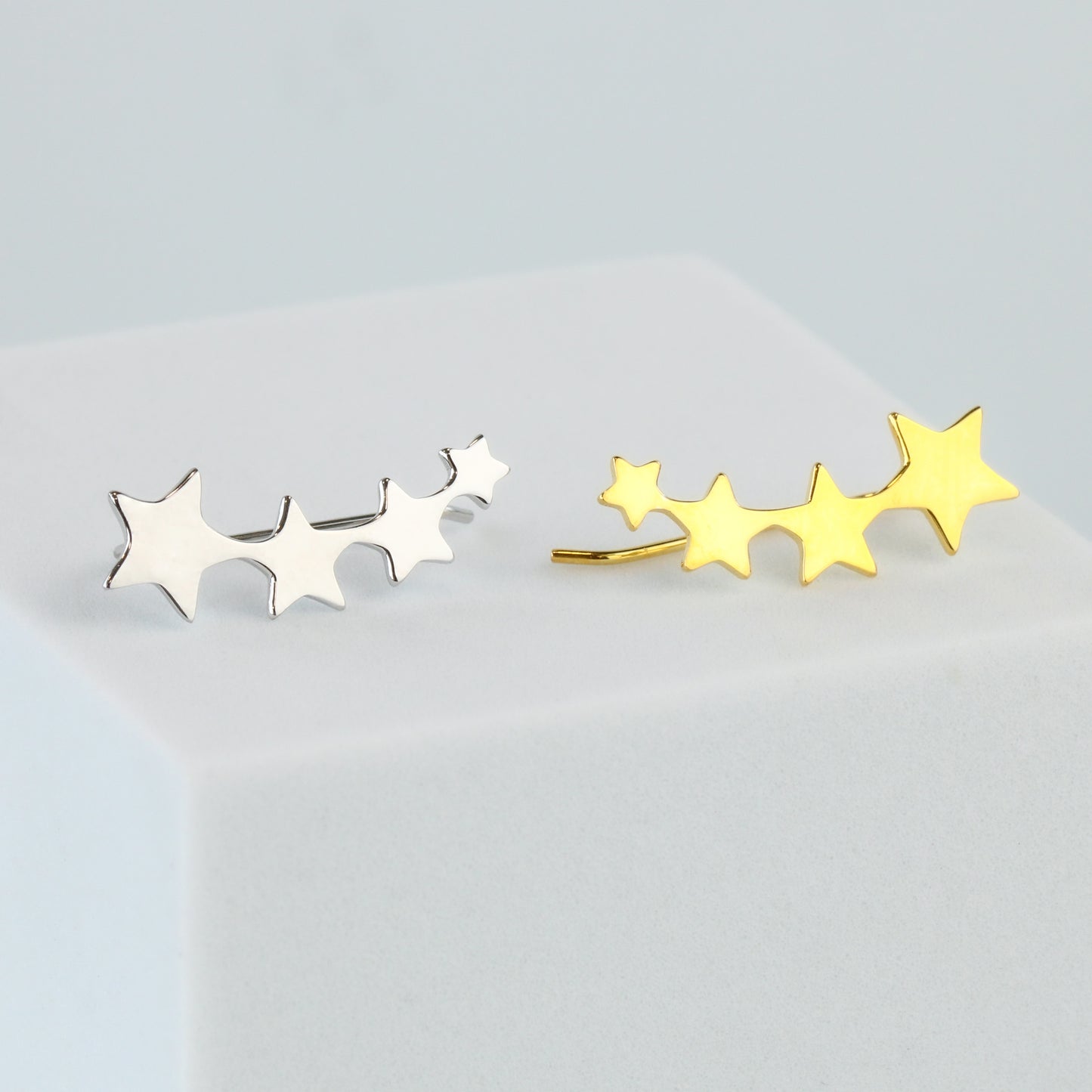 Star Ear Climber Earrings
