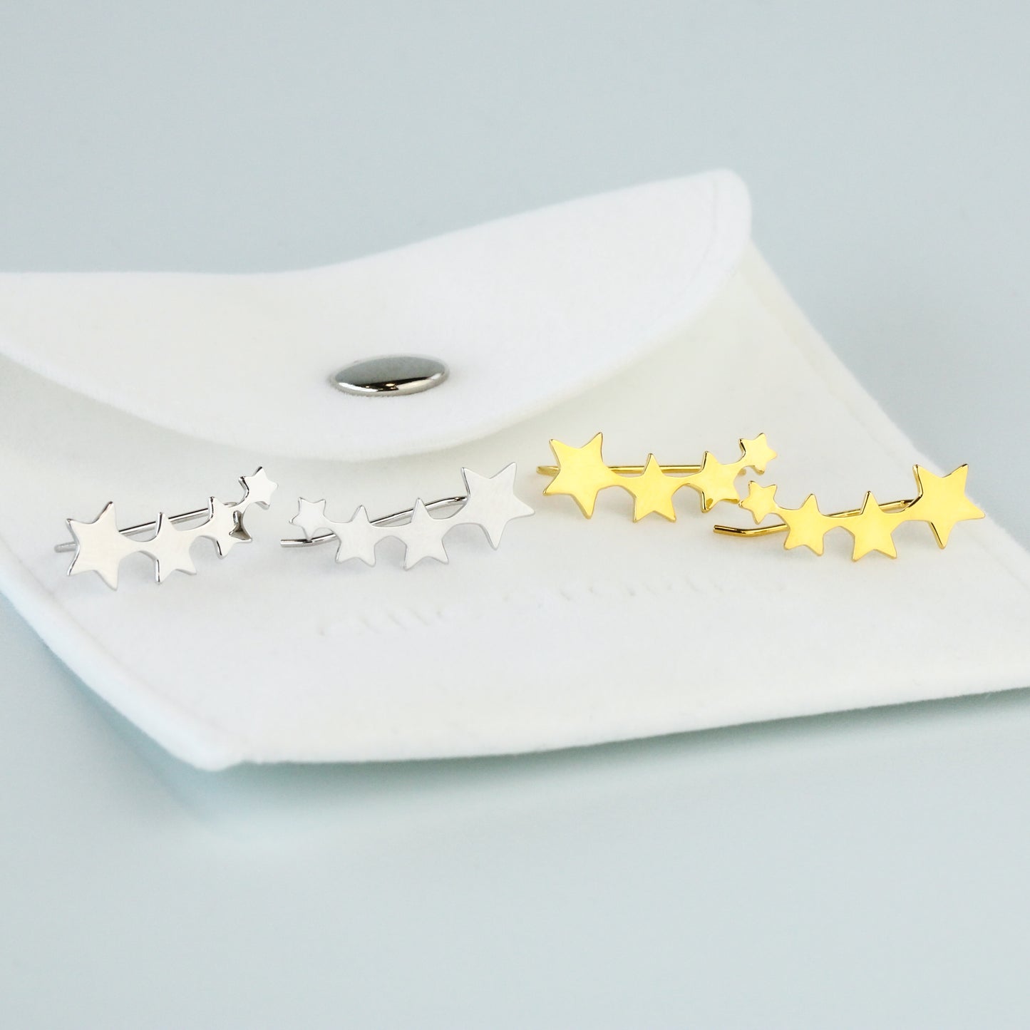 Star Ear Climber Earrings