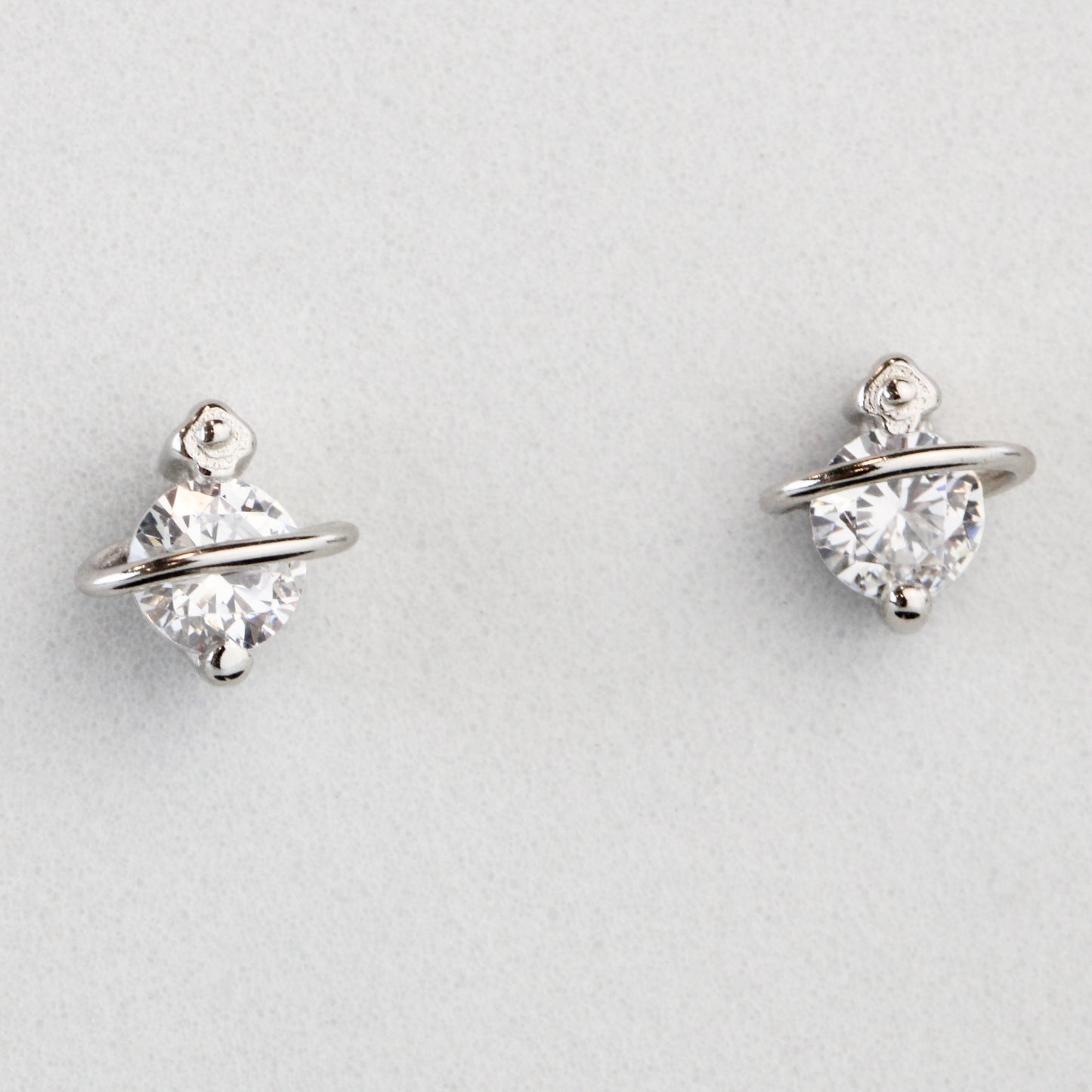 Tiny Crystal Stud Earrings