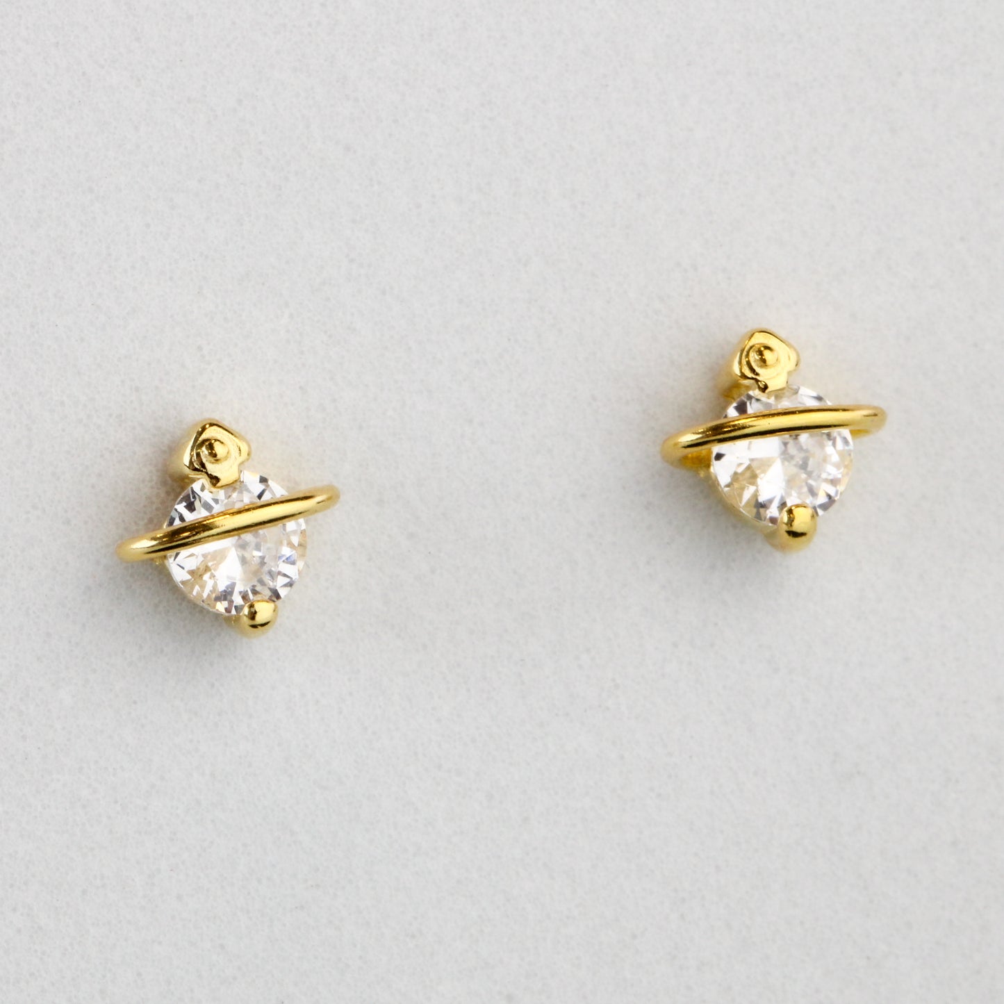 Tiny Crystal Stud Earrings