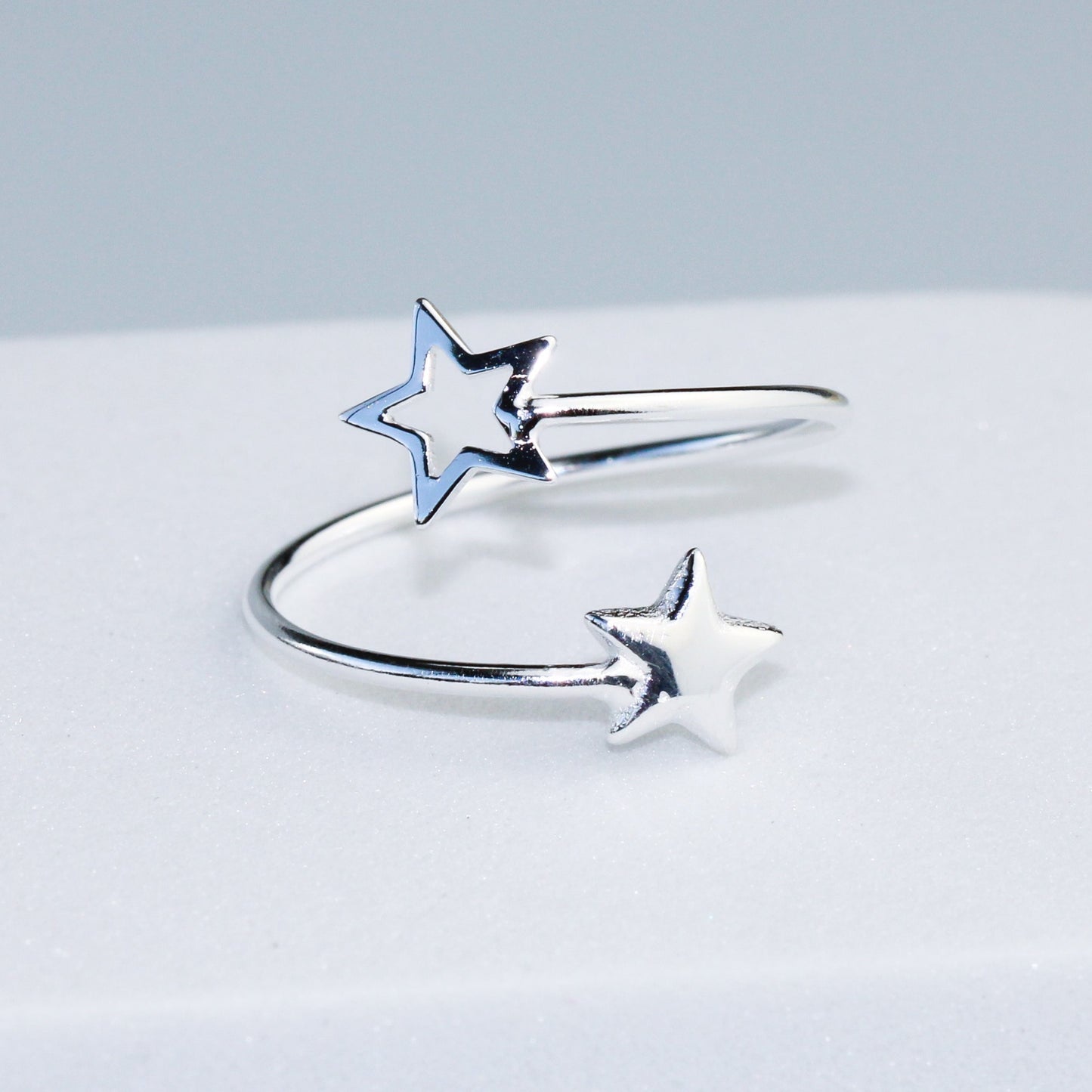 Star Spiral Adjustable Ring