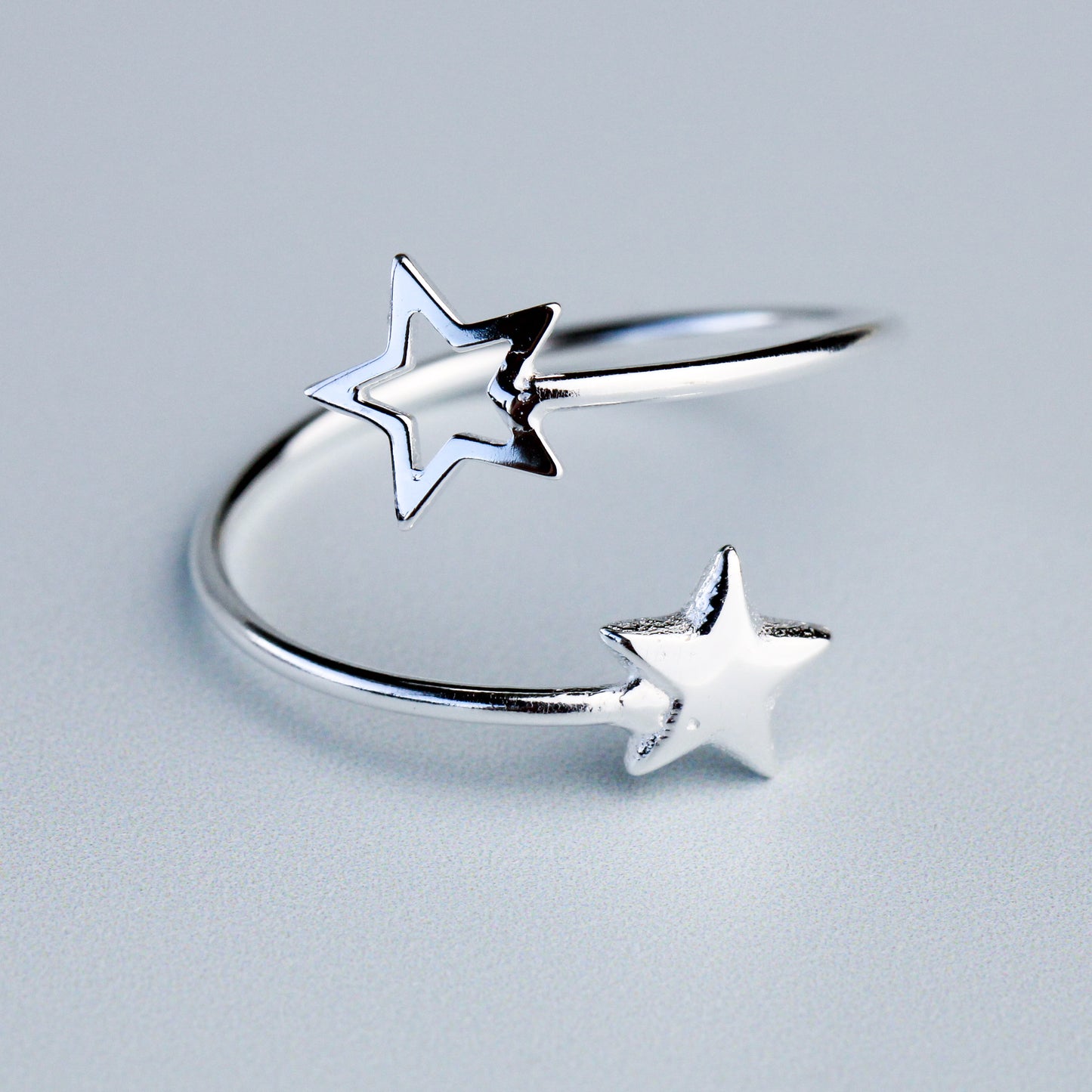 Star Spiral Adjustable Ring