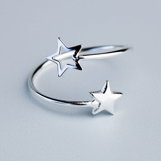 Star Spiral Adjustable Ring