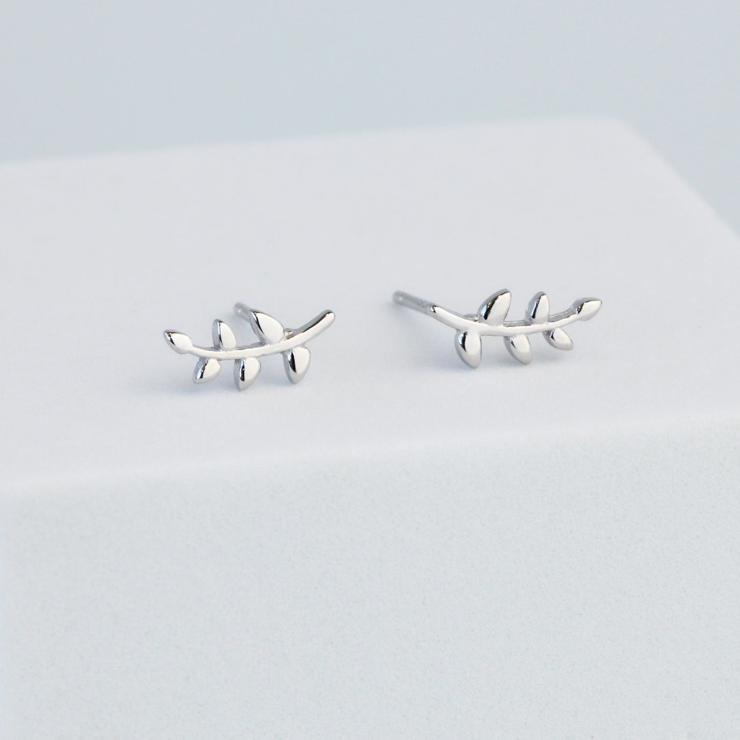 Curved Branch Stud Earrings