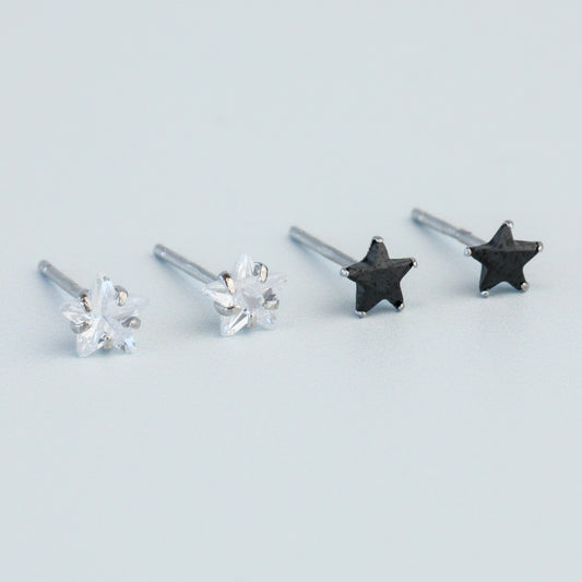 Crystal Star Stud Earrings