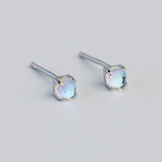 Iridescent Crystal Stud Earrings