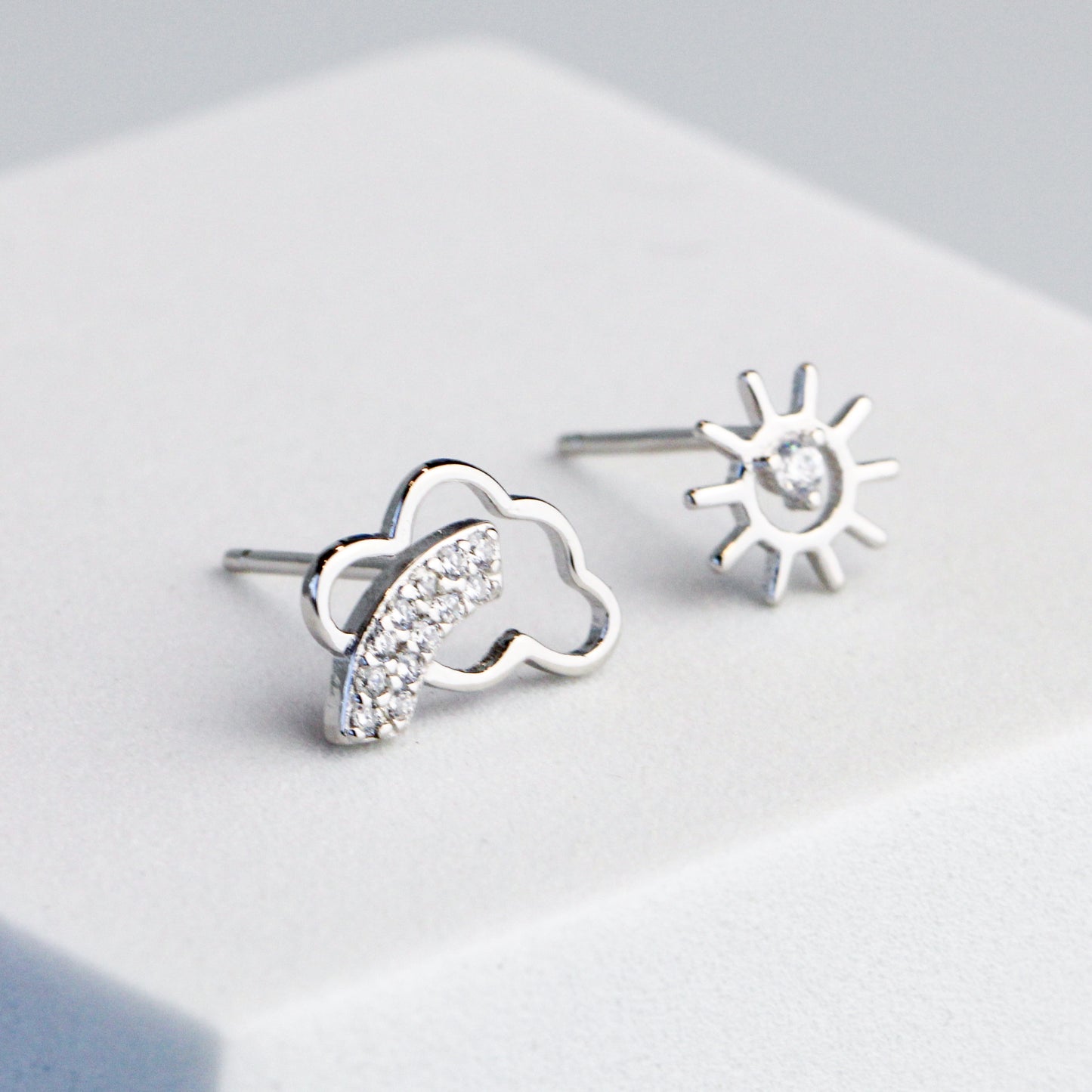 Sun and Cloud Earrings