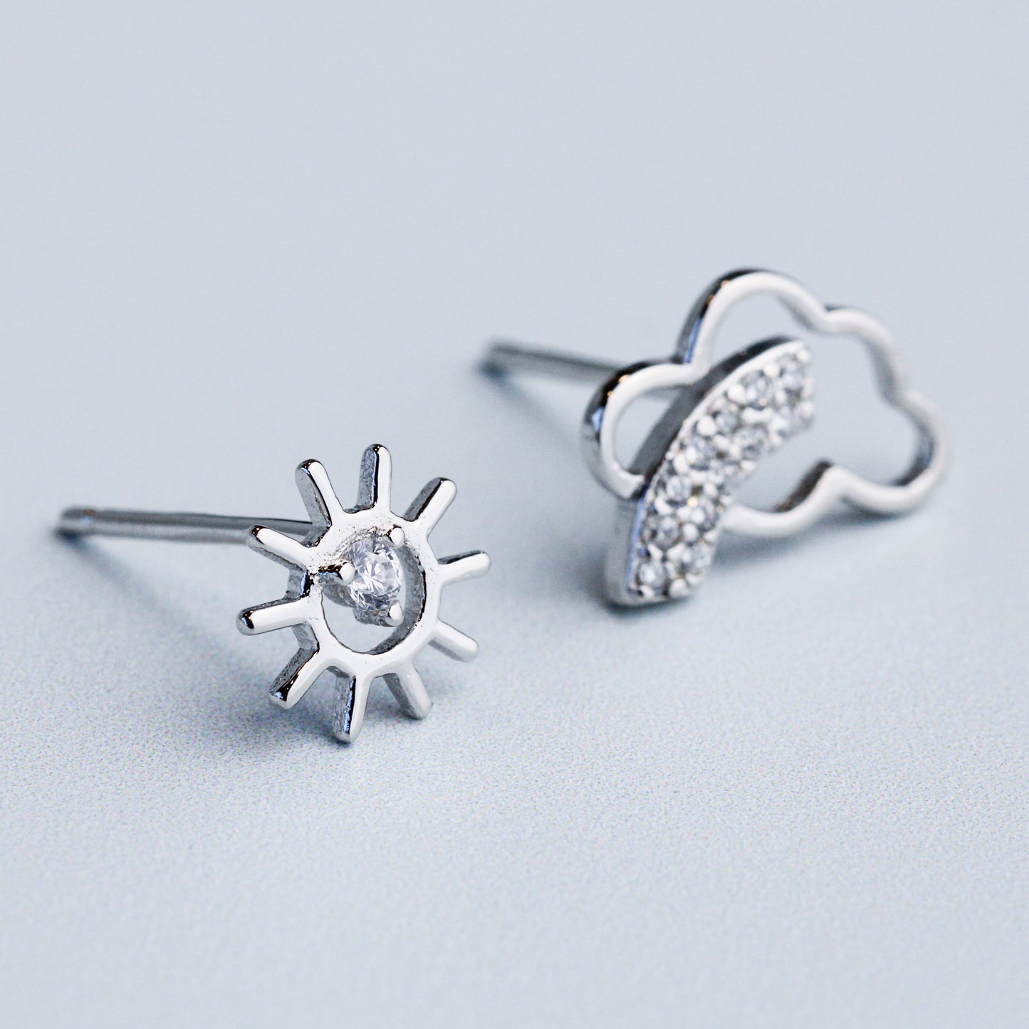 Sun and Cloud Earrings