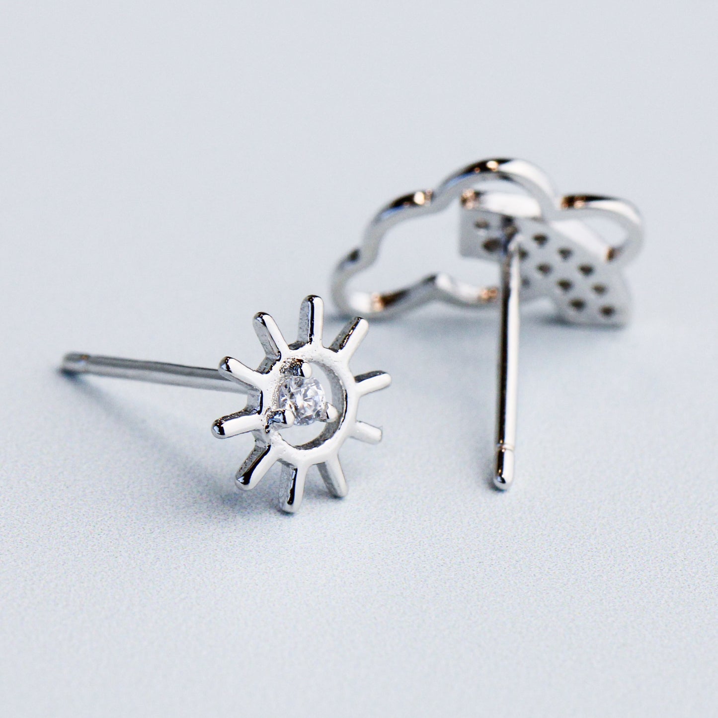 Sun and Cloud Earrings