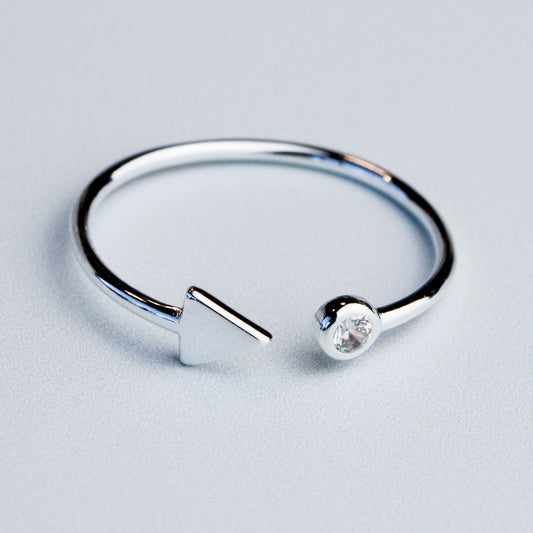 Adjustable Arrow Point Ring