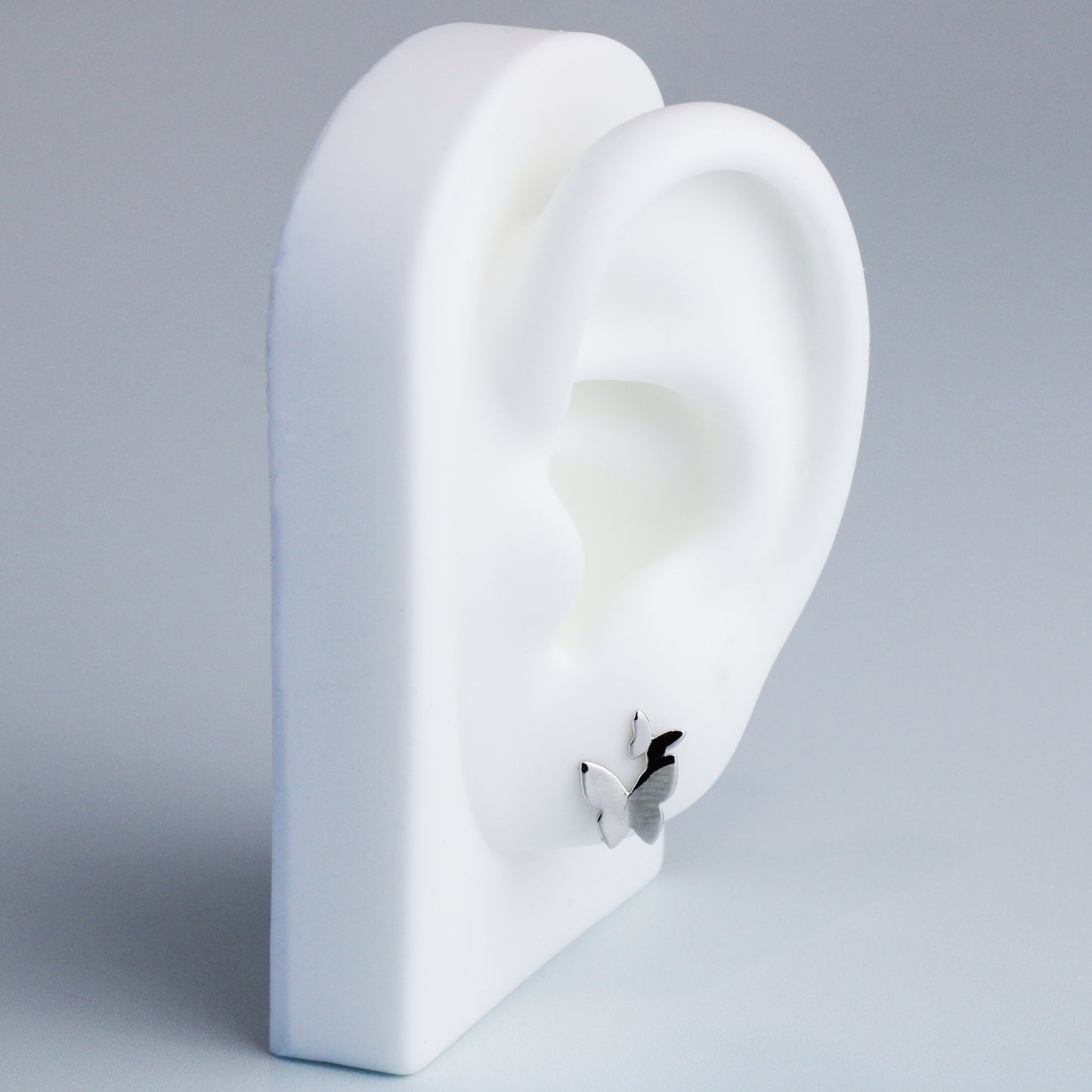 Double Butterfly Stud Earrings