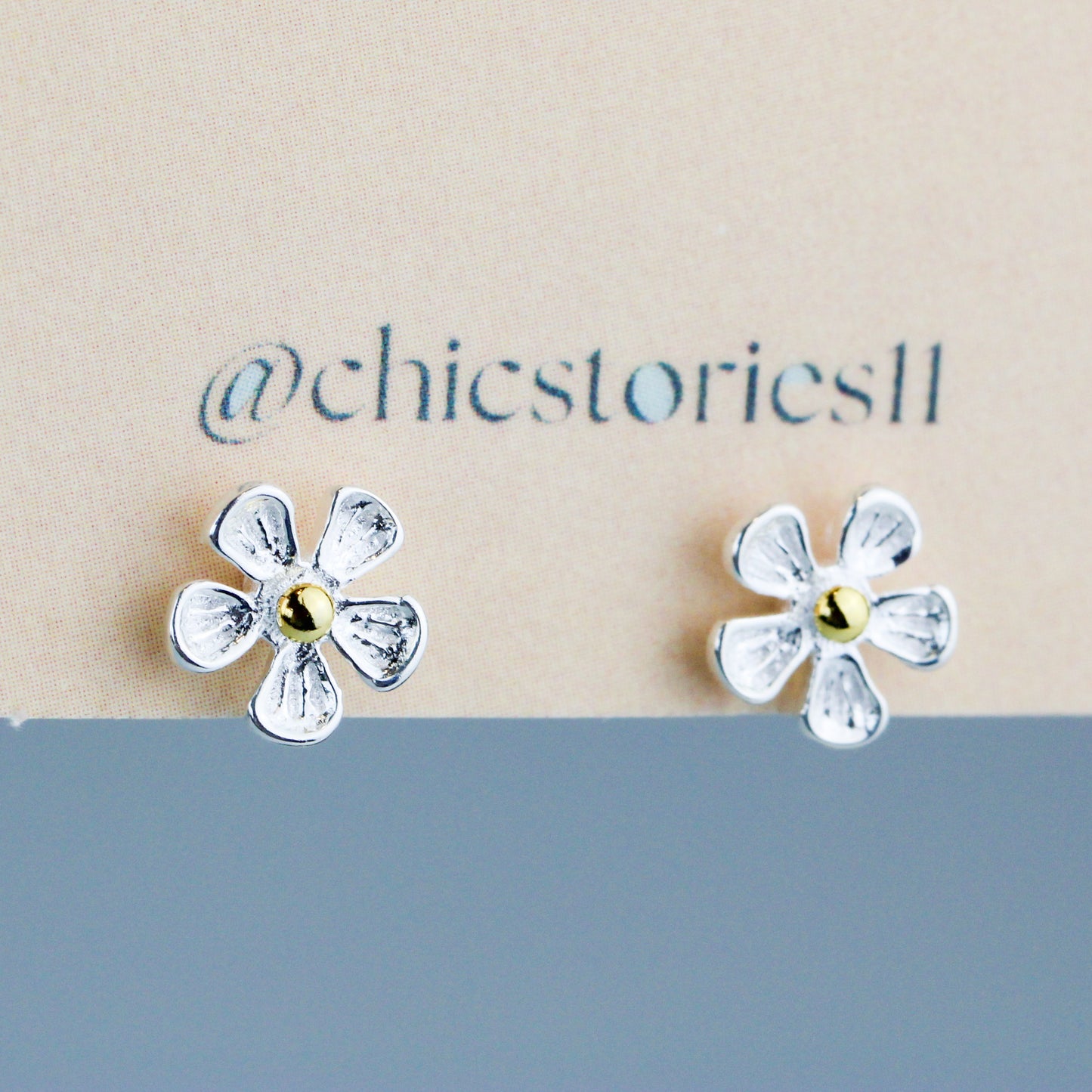 Tiny Flower Stud Earrings