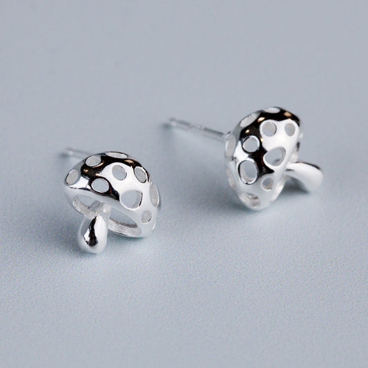 Tiny Toadstool Stud Earrings